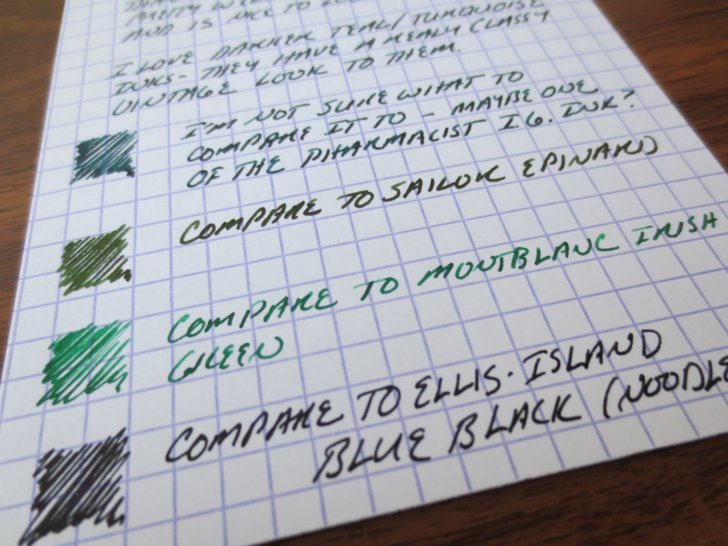 Noodler's Ellis Island Blue Black – Handwritten Ink Review