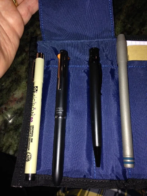 Four of my preferred "road pens"