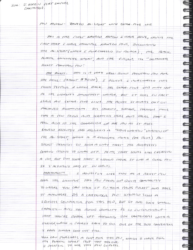 Scan of Handwritten Review