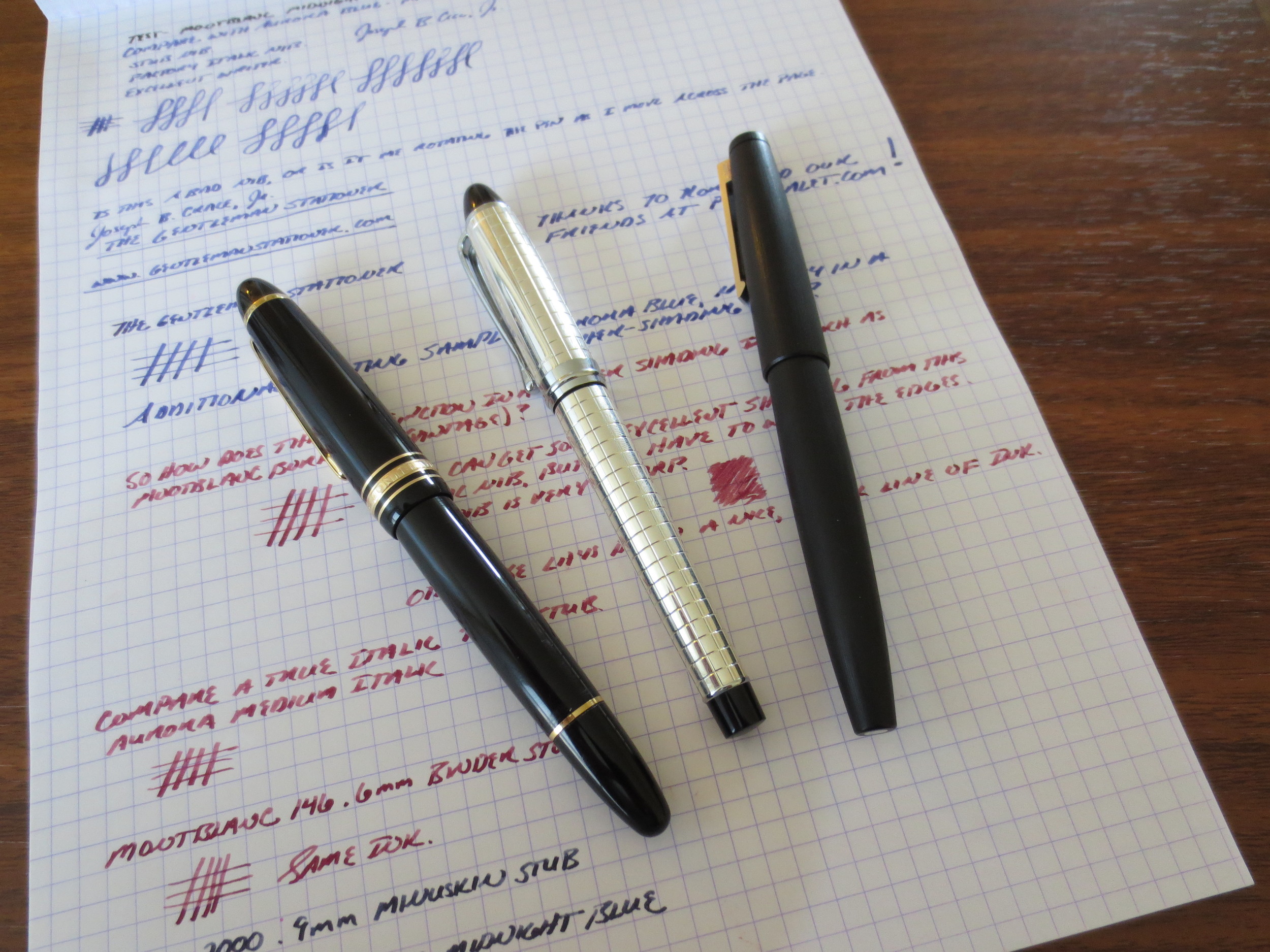 Size Comparison with MB 146 and Lamy 2000