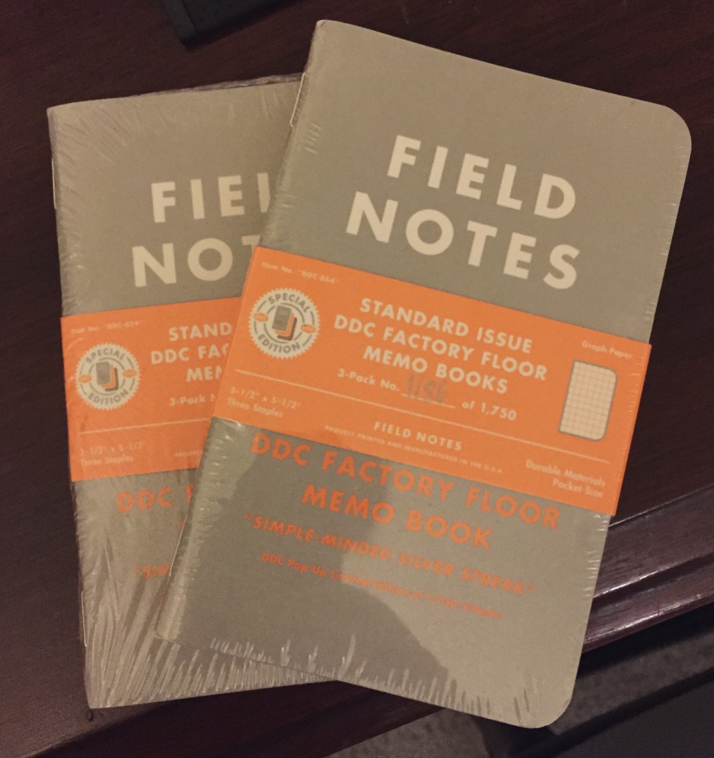 James & DDC: Field Notes 3 Pack by The James Brand