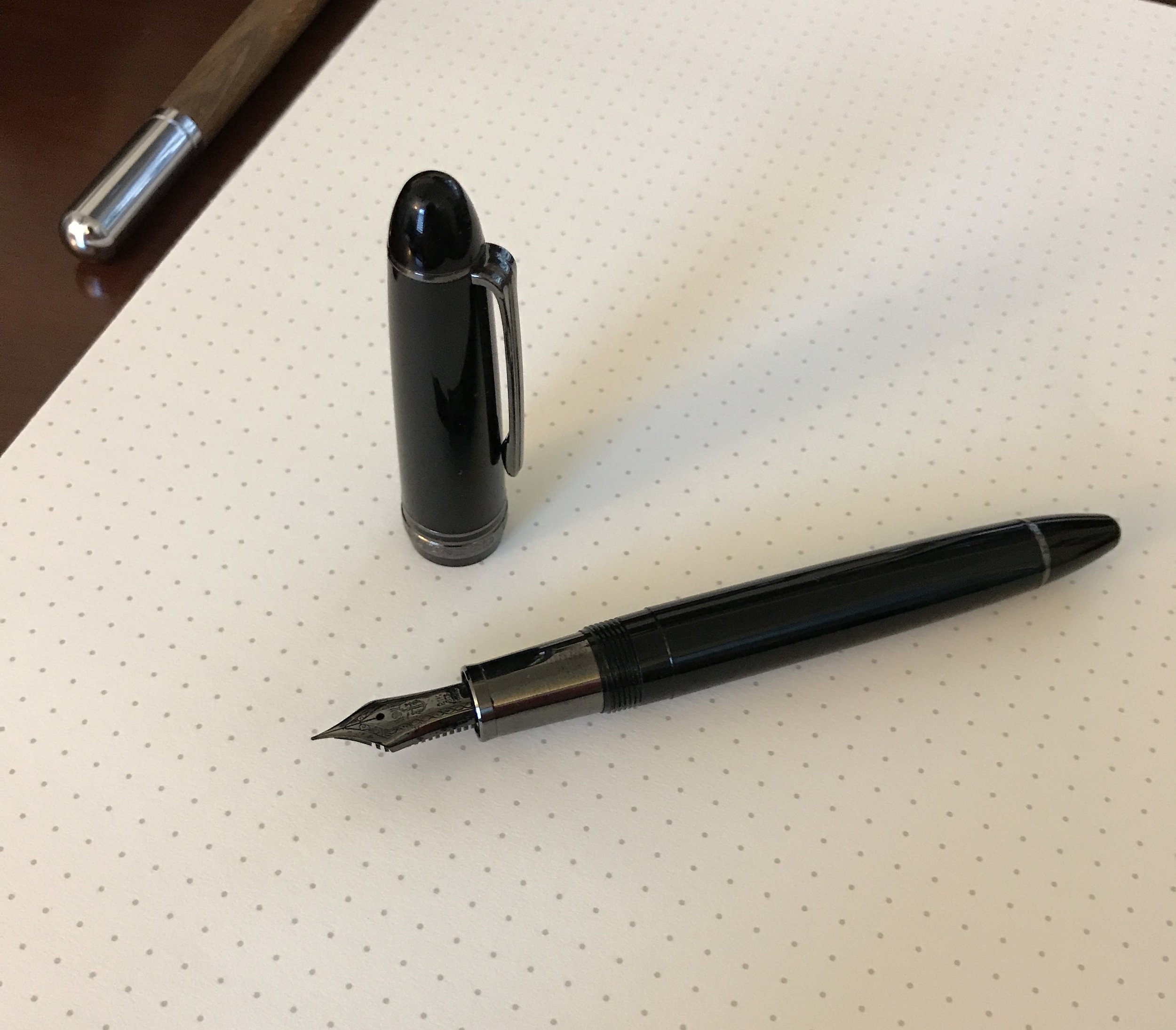 Sailor Fountain Pen Profit Black Luster 21K Medium Nib 11-3048-420 Black IP 