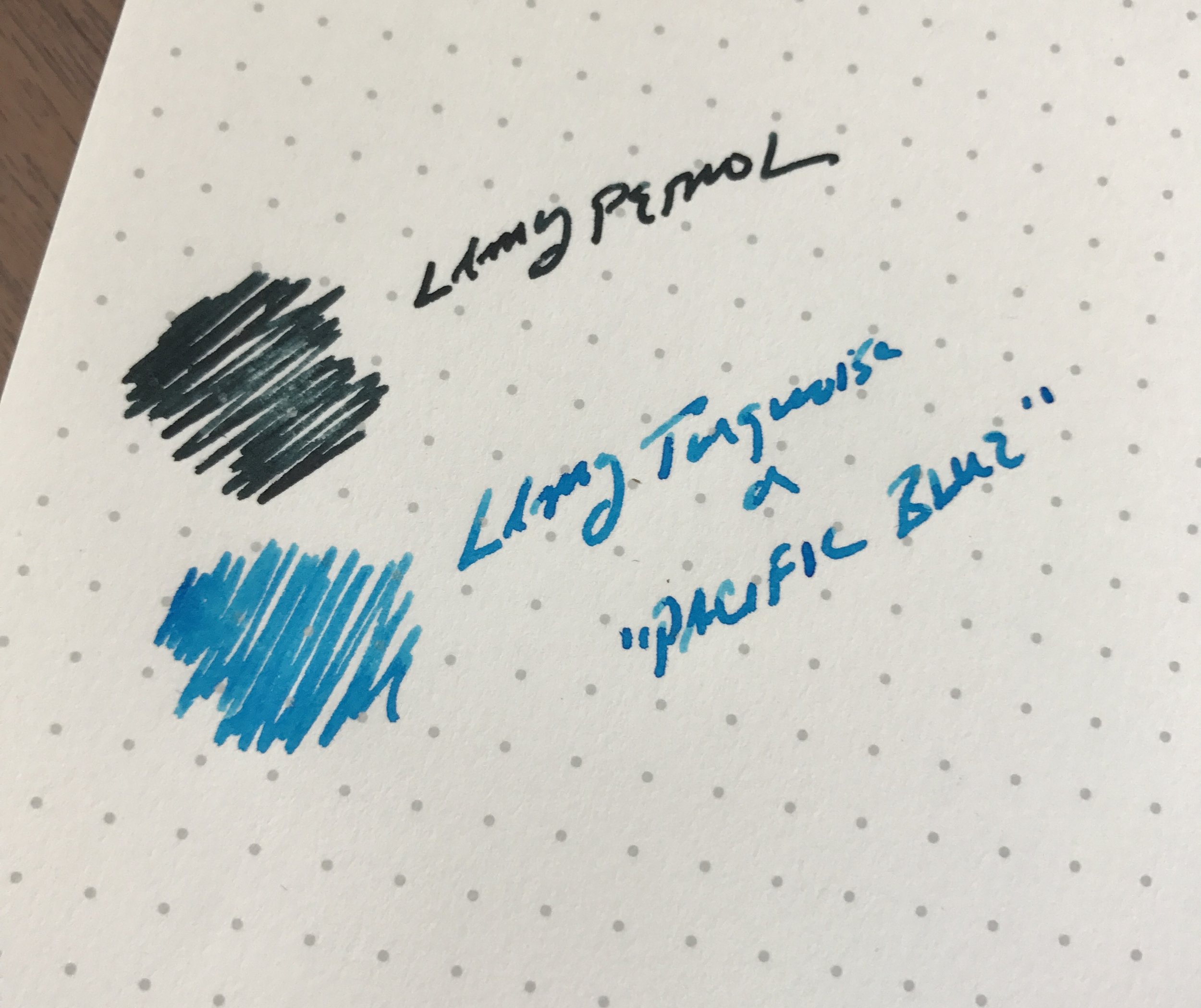 Ink Review: Lamy Petrol and "Pacific Blue" Limited Editions (Plus a  Giveaway!) — The Gentleman Stationer