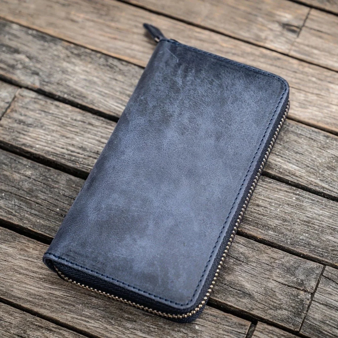 Galen Leather Crazy Horse Blue (Closed)