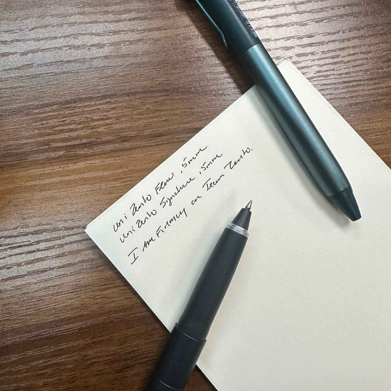 Uni Zento Writing Sample .5mm