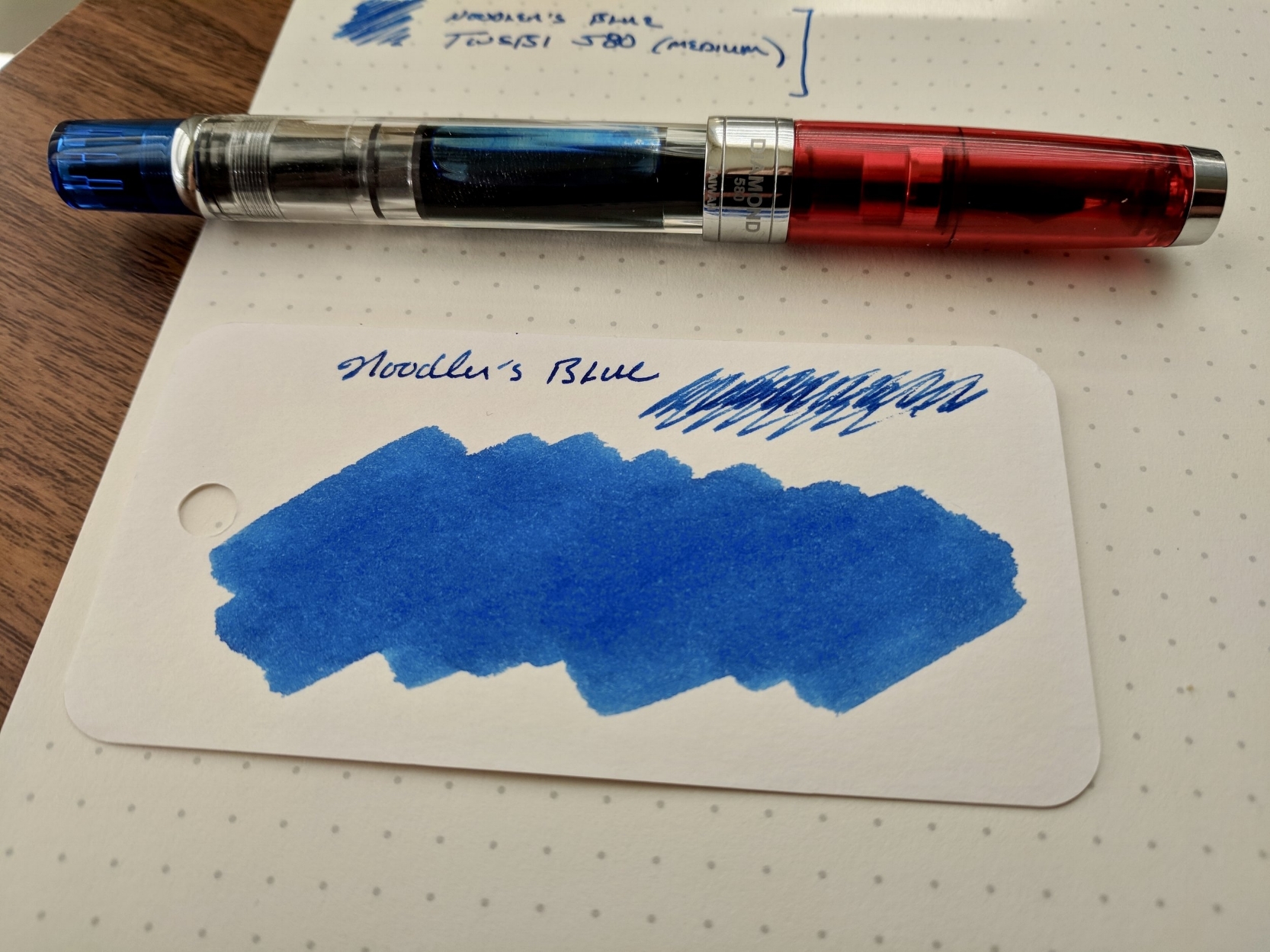 Noodler's Anti-Feather Blue