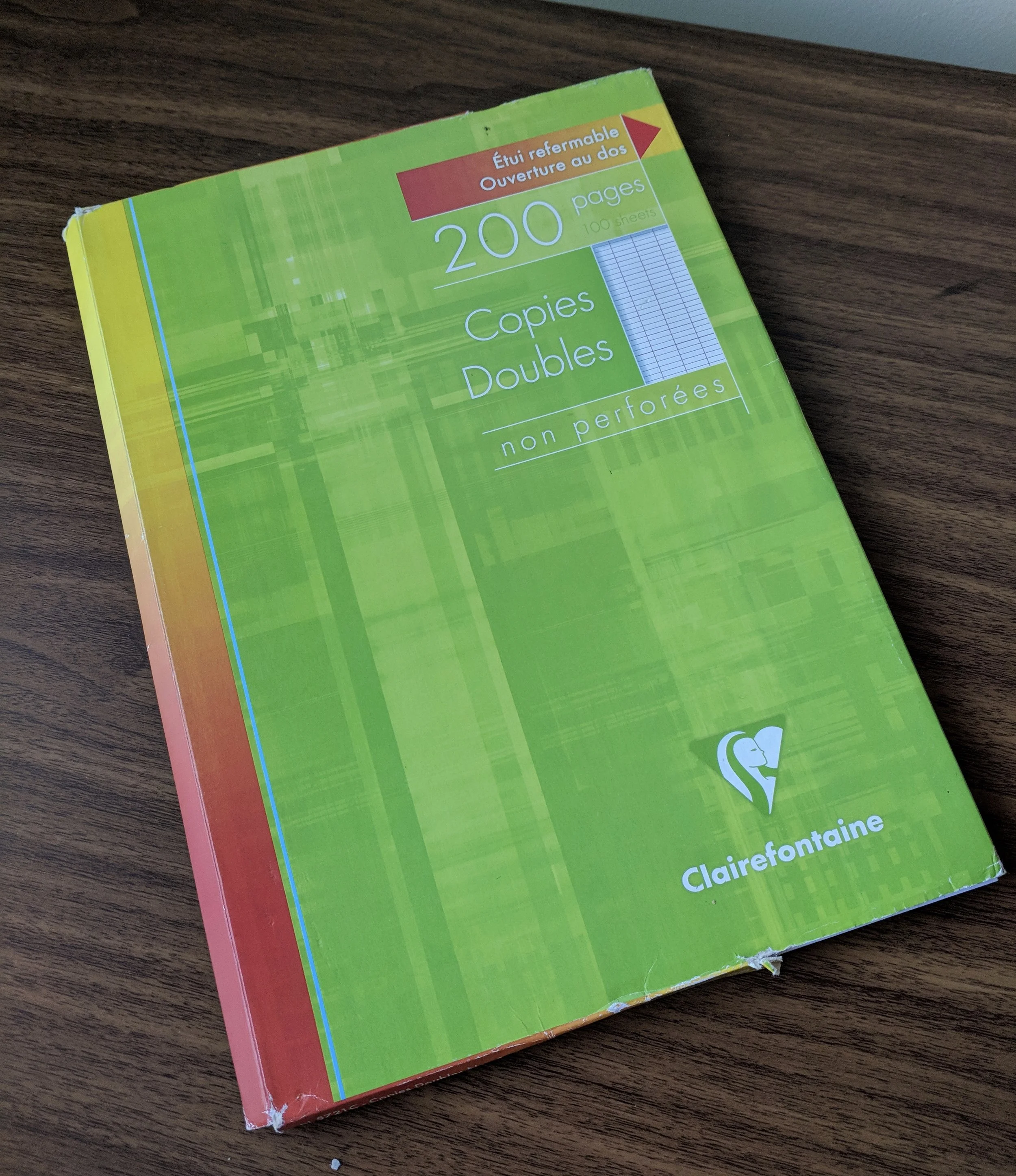 Clairefontaine French Ruled Notebook – Staplebound, 6.5 X 8.25 Inches – Assorted Colors, Made In France