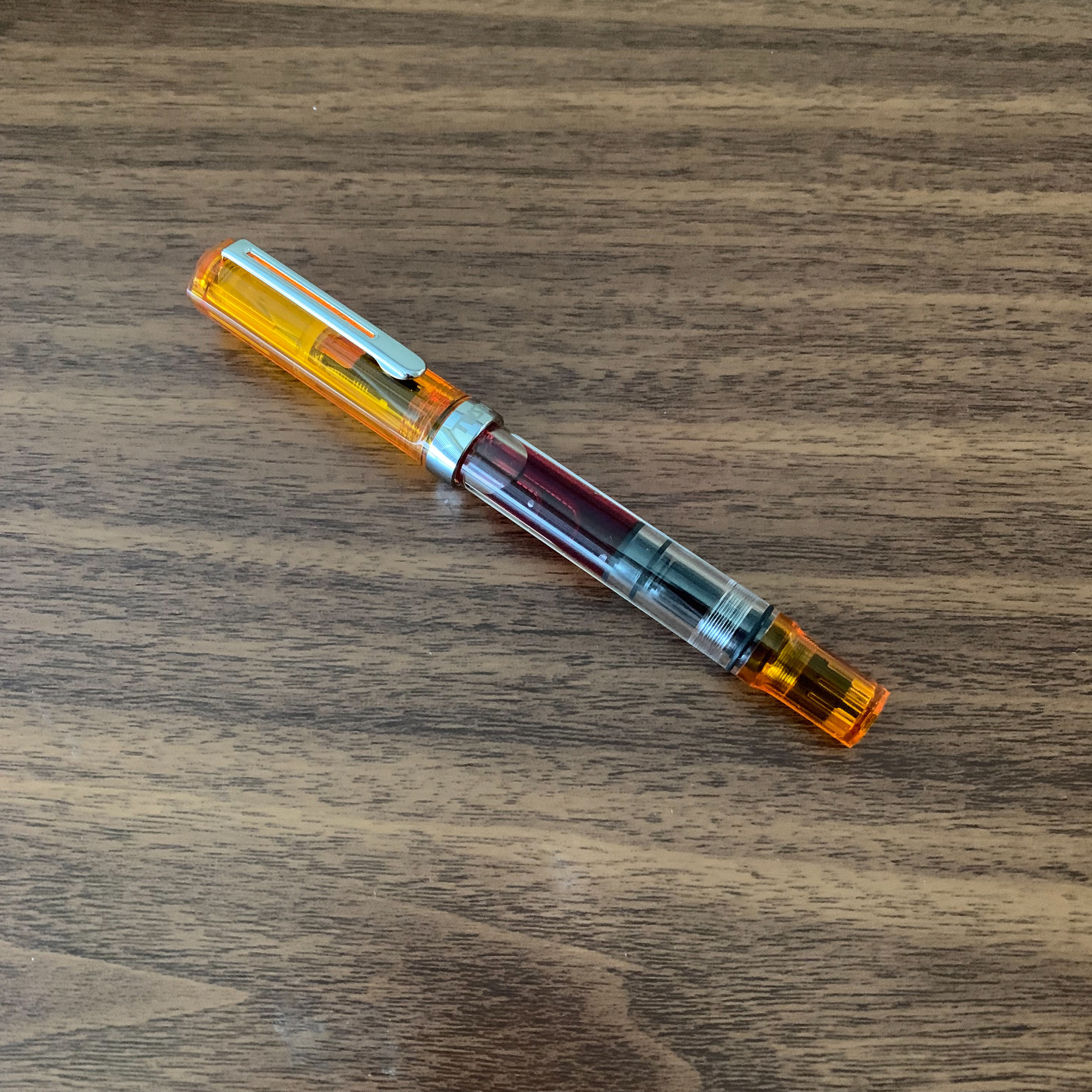 TWSBI ECO Jelly Orange Clear Piston Fountain Pen *New Arrival* 