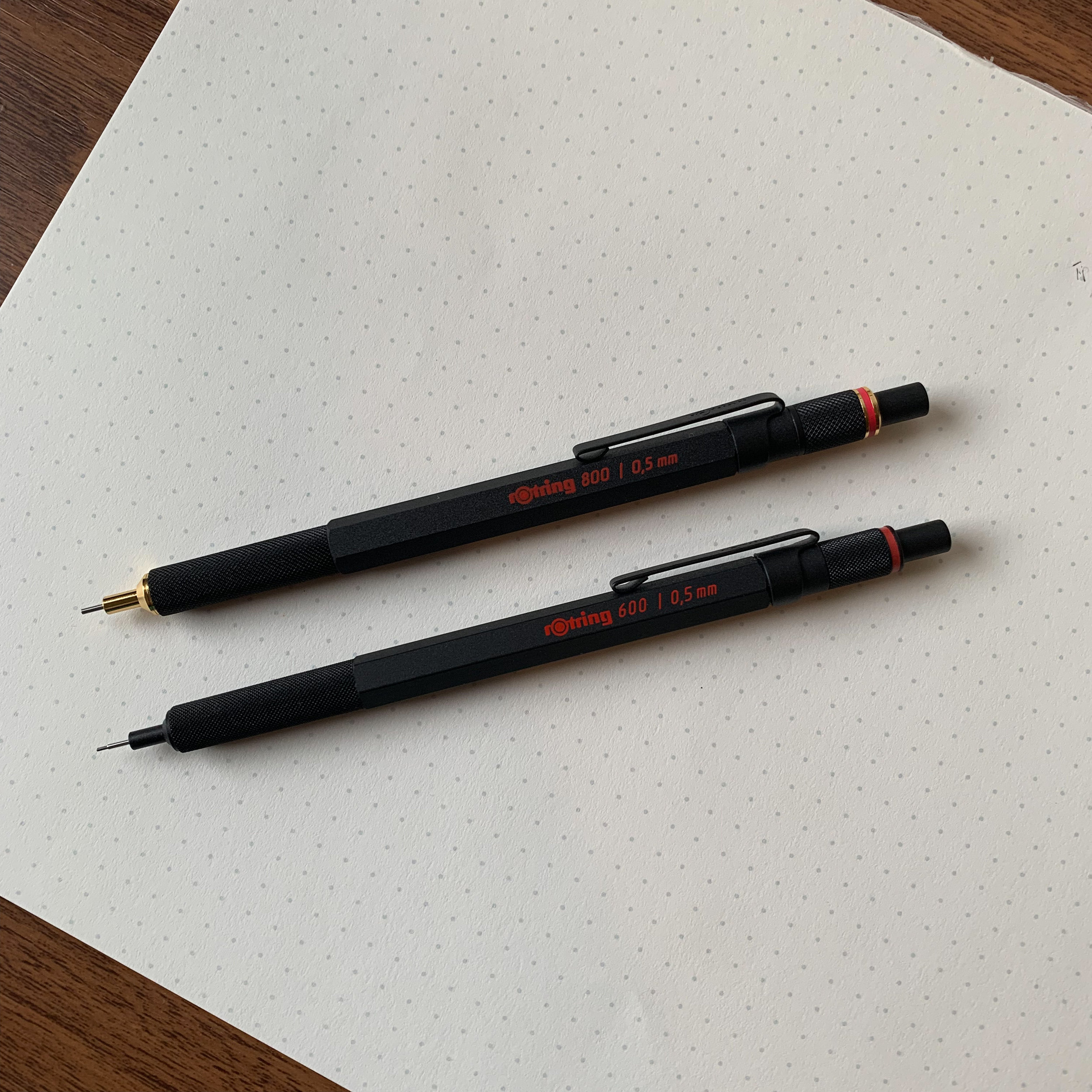 Which Mechanical Pencil to Pick: Rotring 600 vs. Rotring 800 — The