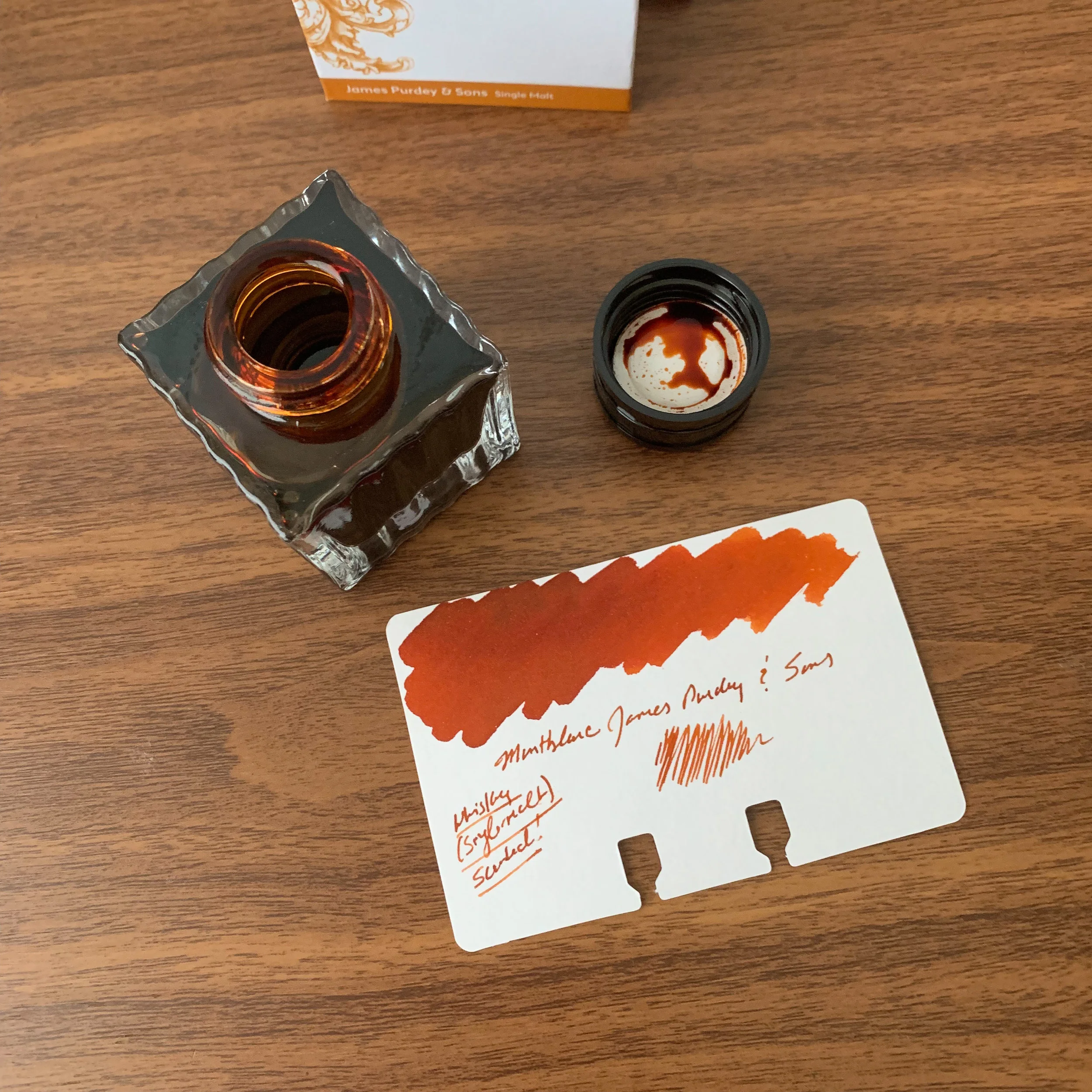 Ink Review: Montblanc James Purdey & Sons Single Malt Scented Ink — The ...