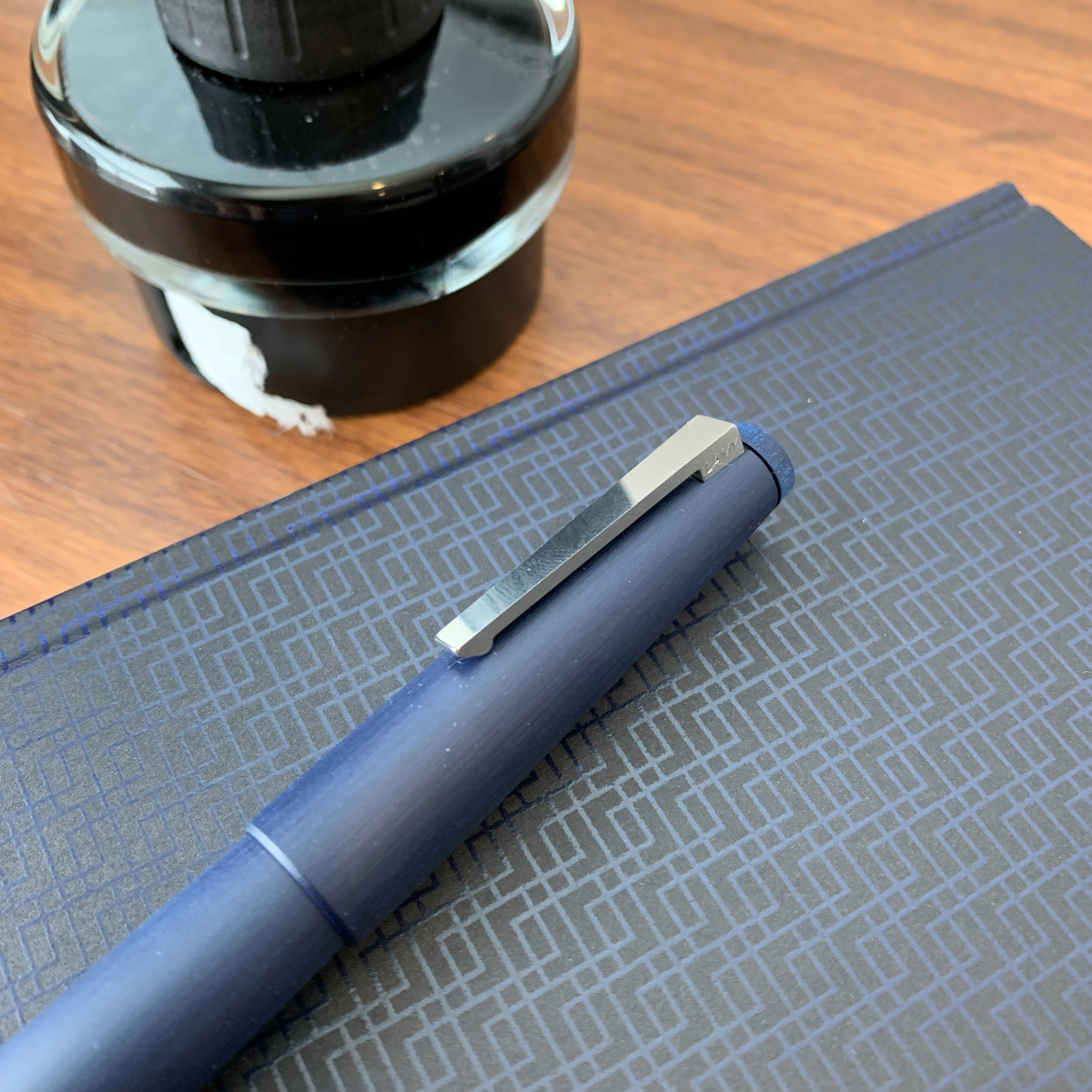 Lamy Ink Eraser and Blue Overwriter Pen (Fine)