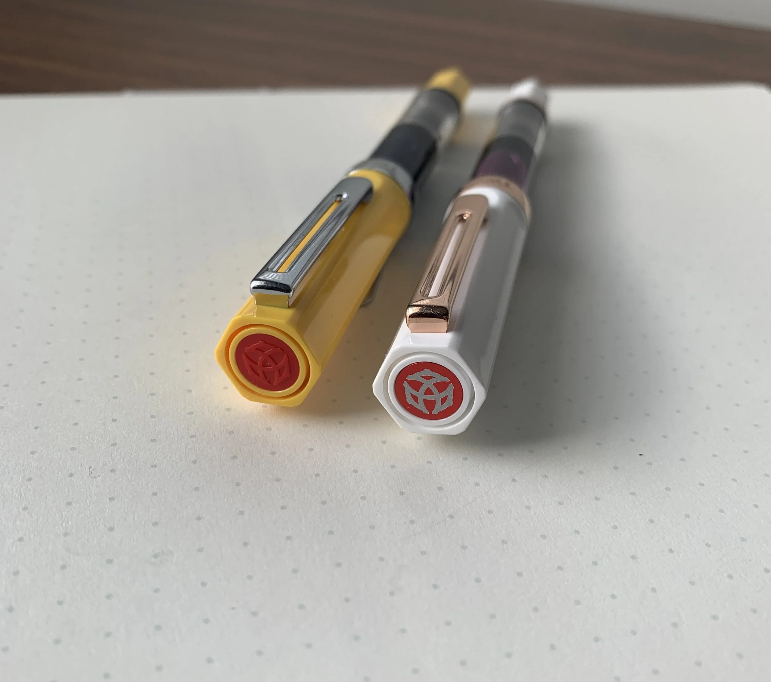 Pen Review TWSBI ECO Yellow and ECO White Rose Gold — The Gentleman