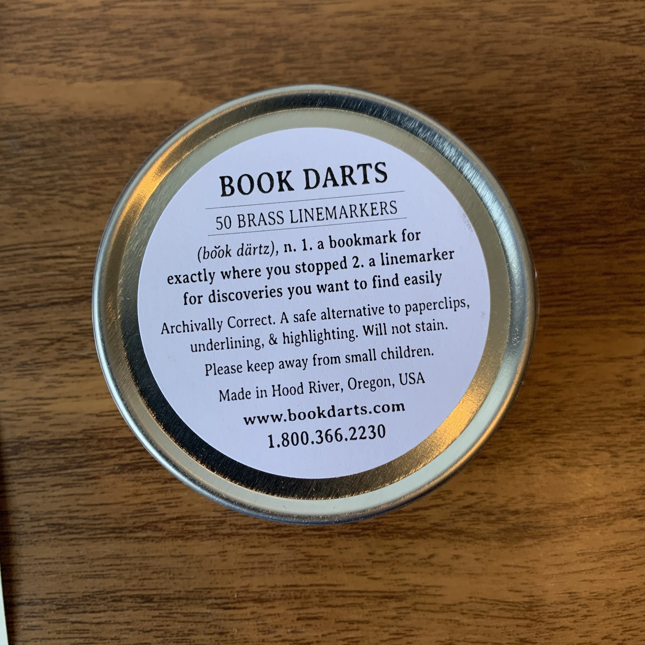 Book Darts Brass