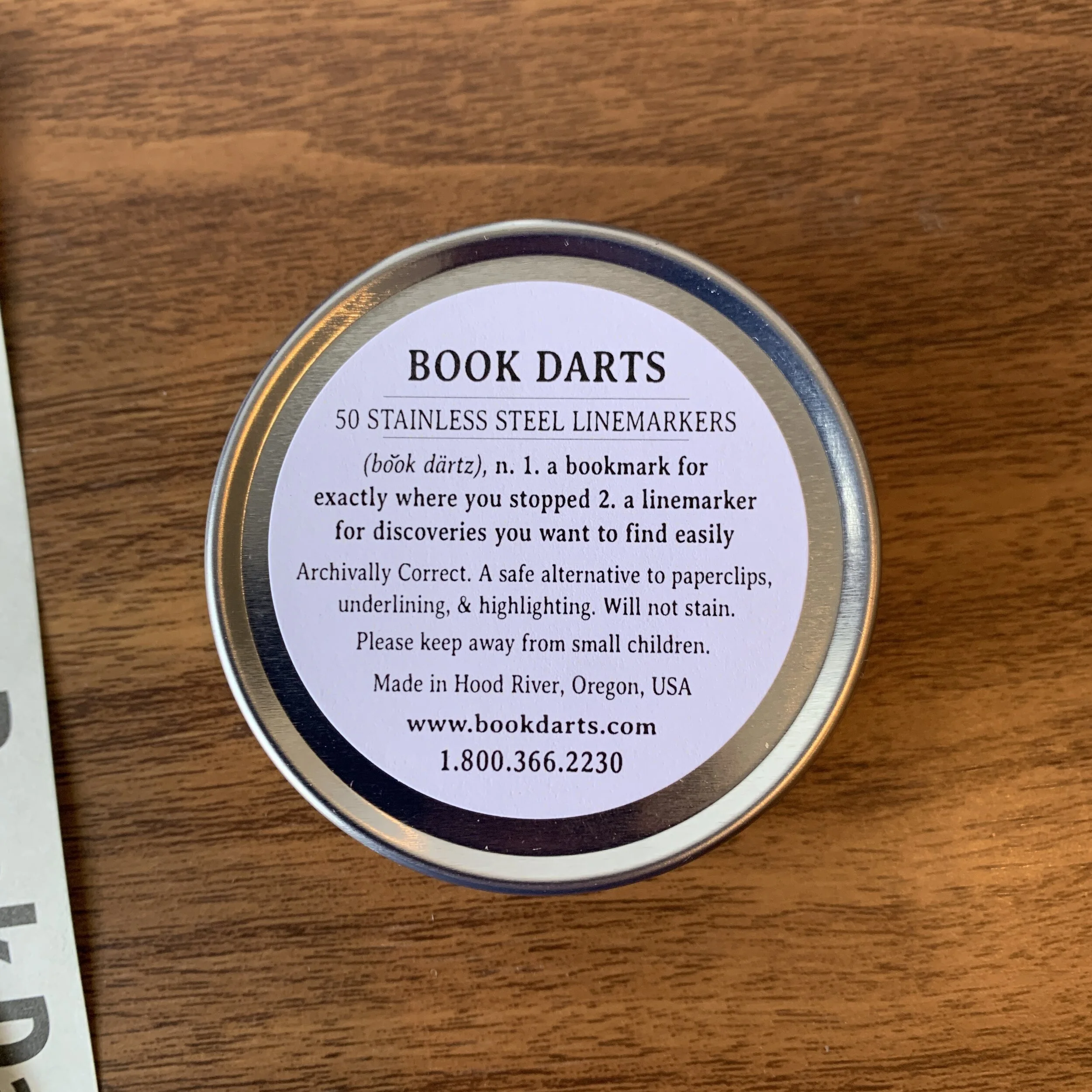 Book Darts Stainless Steel
