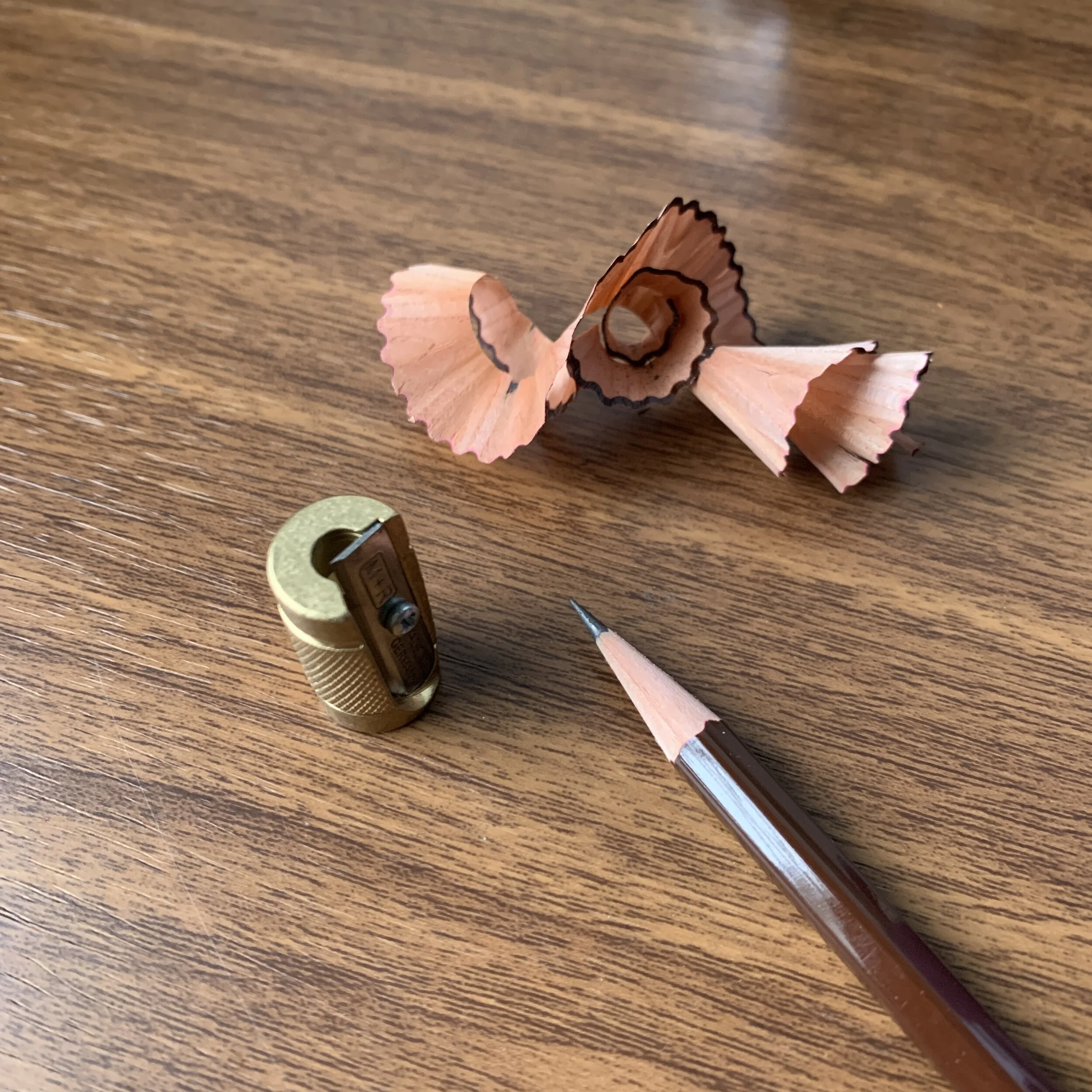 M&R Castor Brass Sharpener Sample