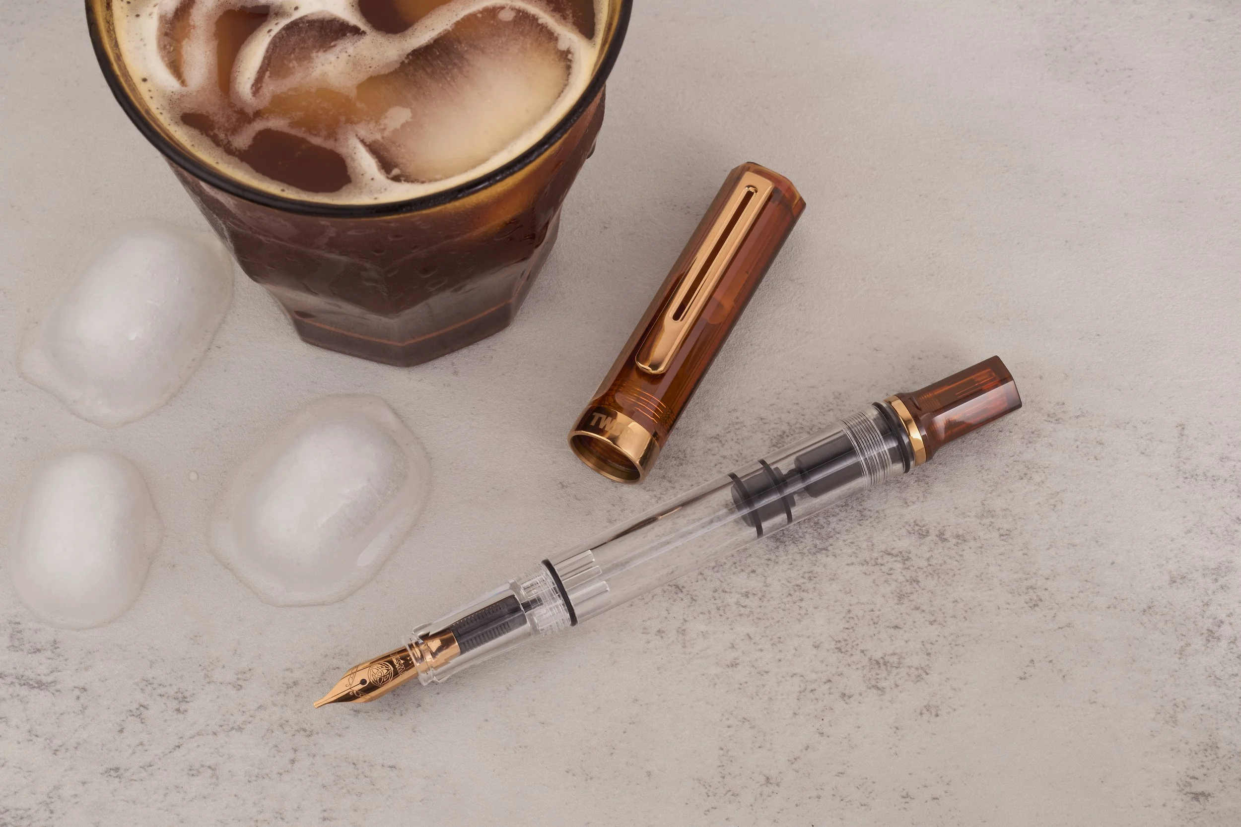 TWSBI ECO Rootbeer Fountain Pen with Bronze Trim