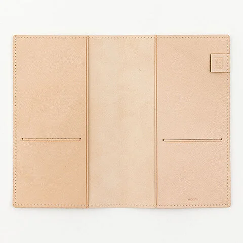 Midori MD Leather Notebook Cover B6 Slim (Open)