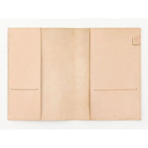 Midori Leather A5 Notebook Cover Open