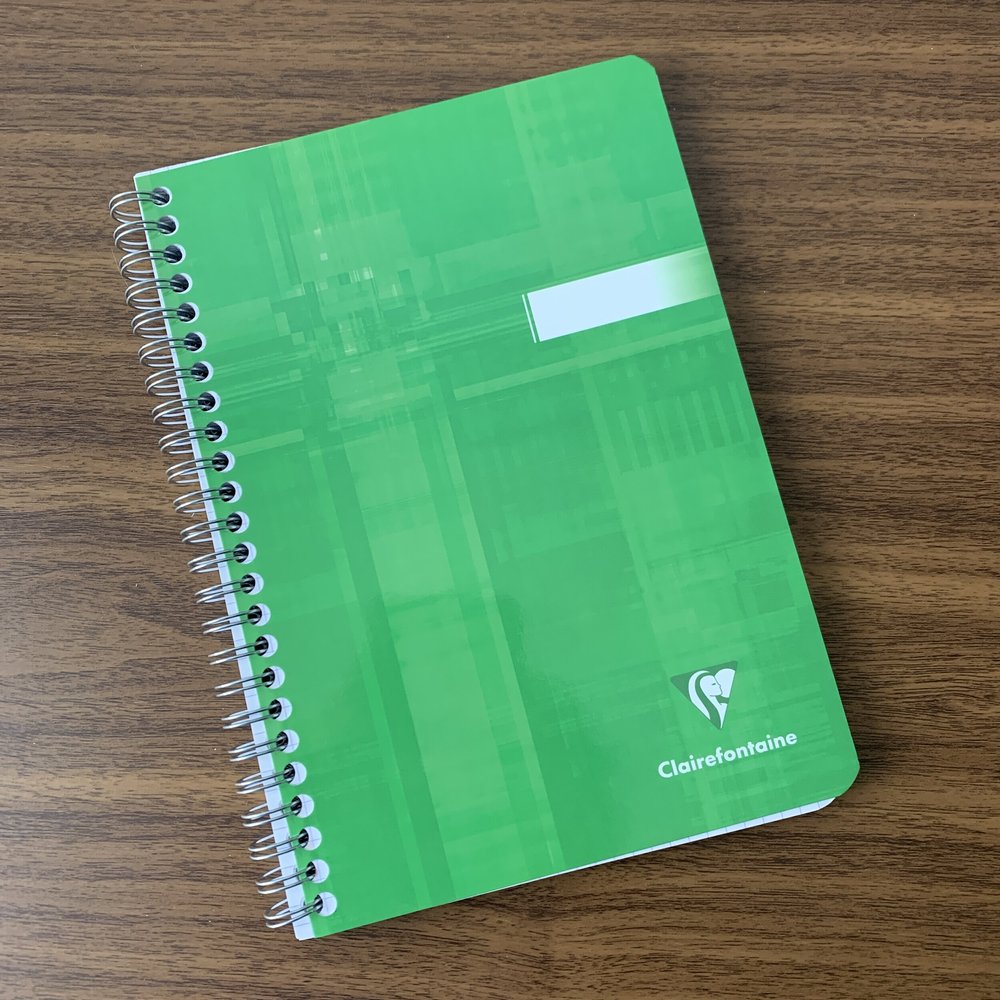 Whitelines Notebook Clairefontaine Classic Wirebound Notebook