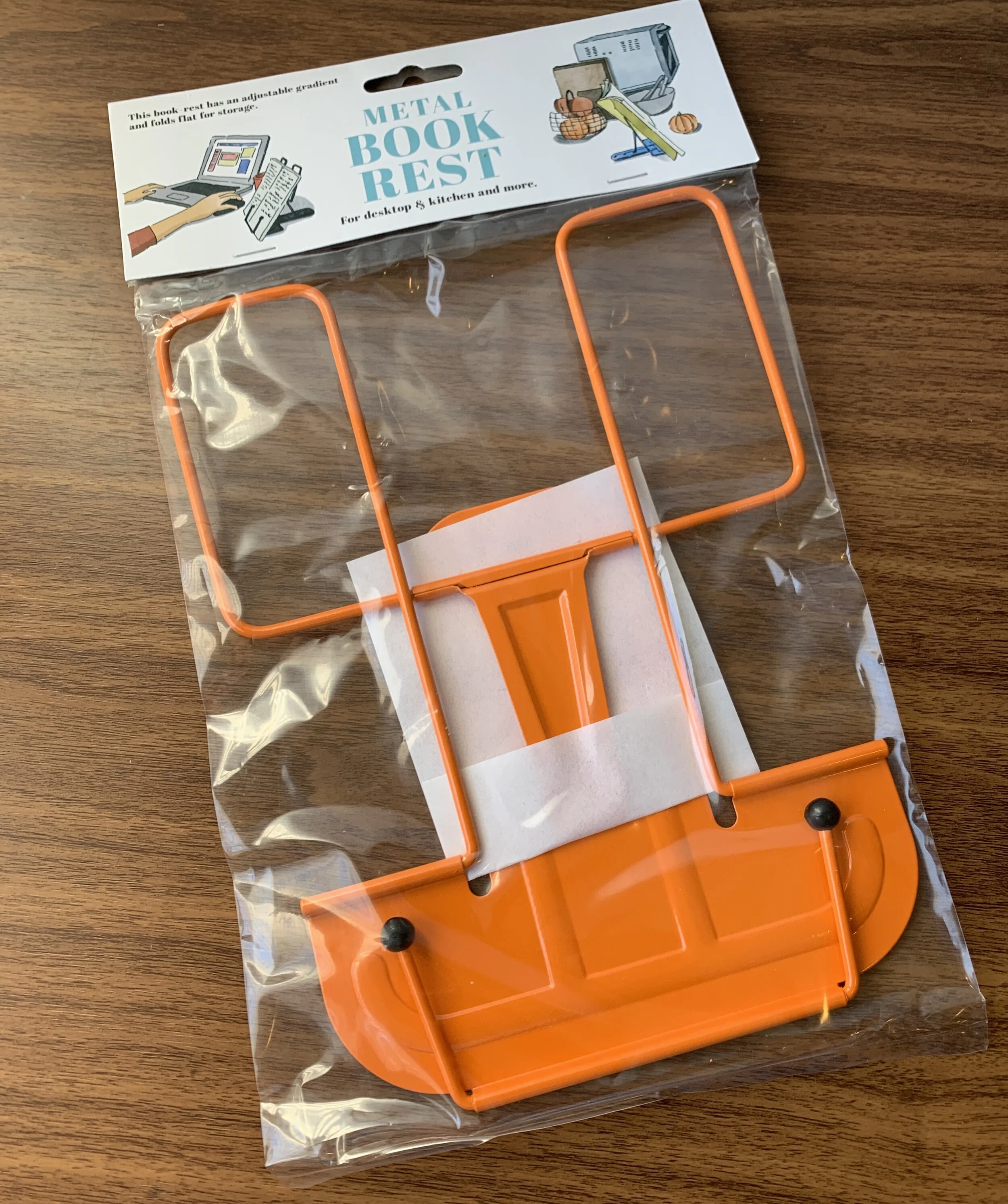 Hightide Co. Metal Book Stand (Orange)