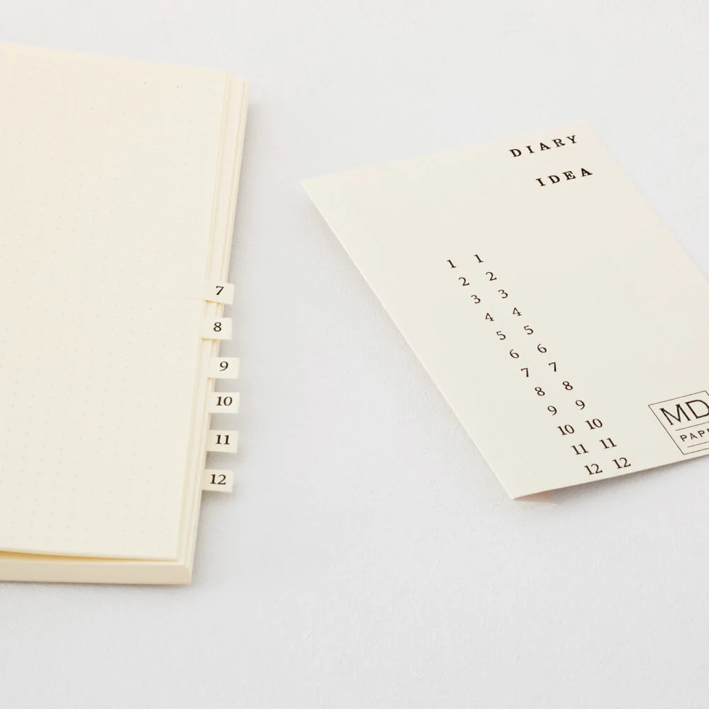 Midori MD Notebook Journal A5 Dot Grid Labels