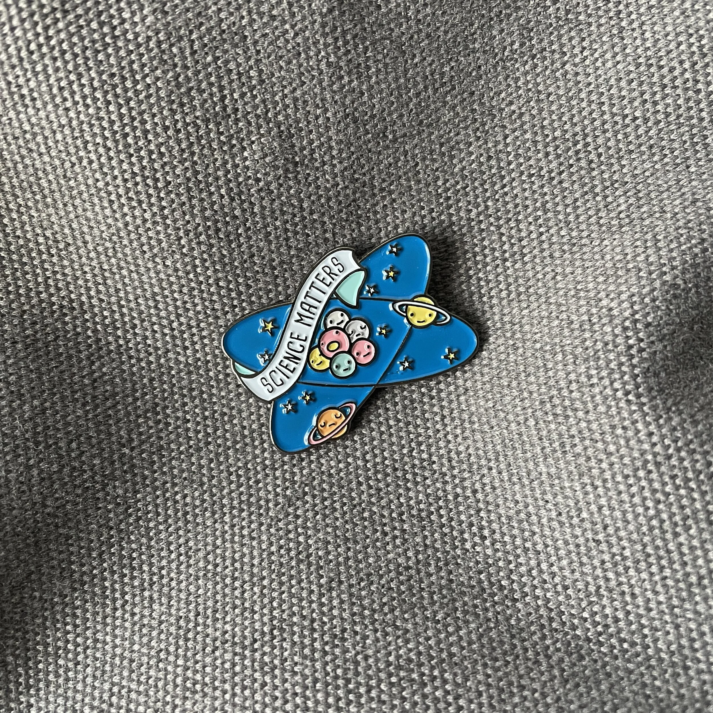 Science Matters Hard Enamel Pin (Cloth)