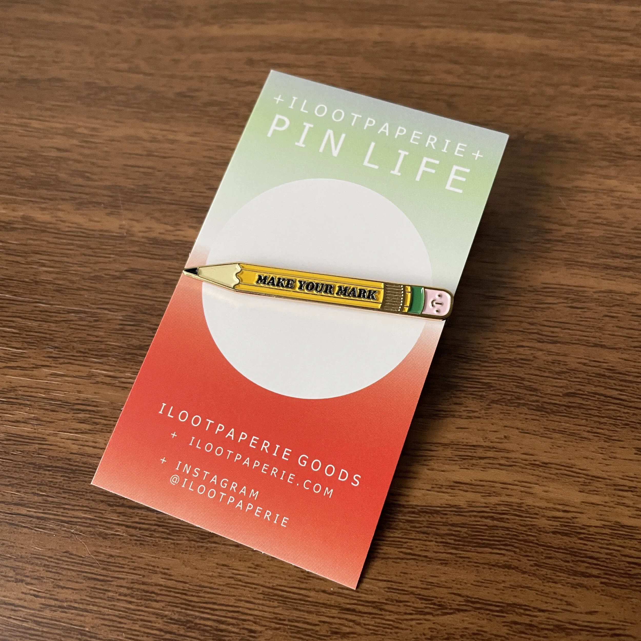 Make Your Mark No. 2 Pencil Enamel Lapel Pin