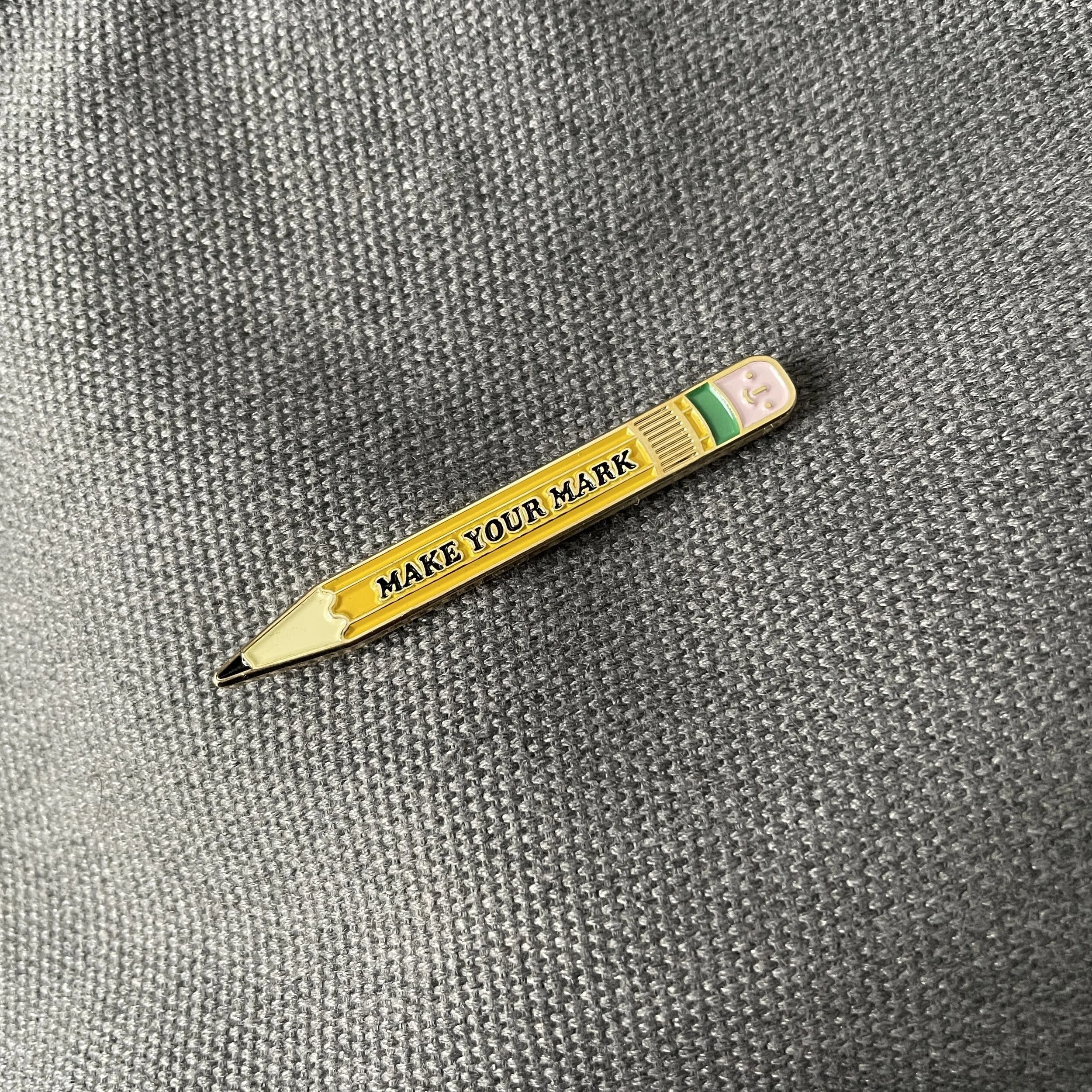Make Your Mark No. 2 Pencil Enamel Lapel Pin (Cloth)