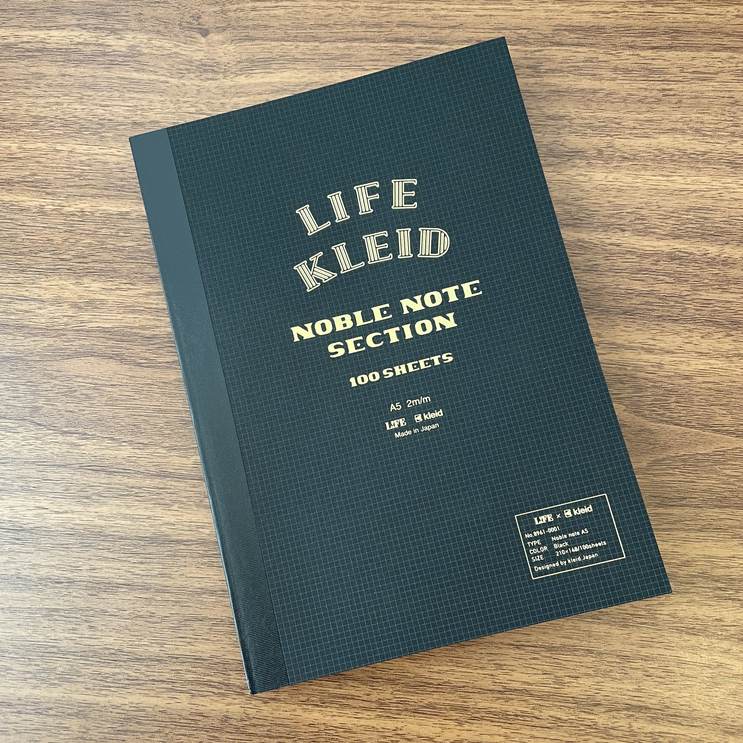 Life x Kleid "Noble Note" A5 Grid Notebook