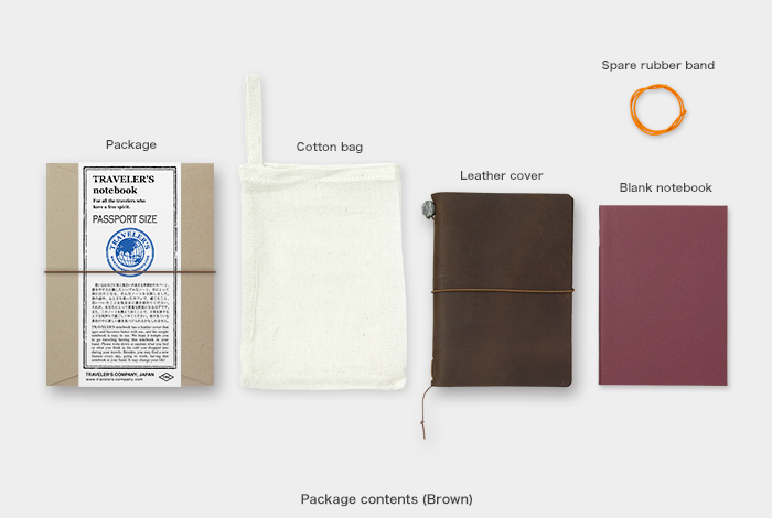 Traveler's Notebook Brown Passport Starter Kit