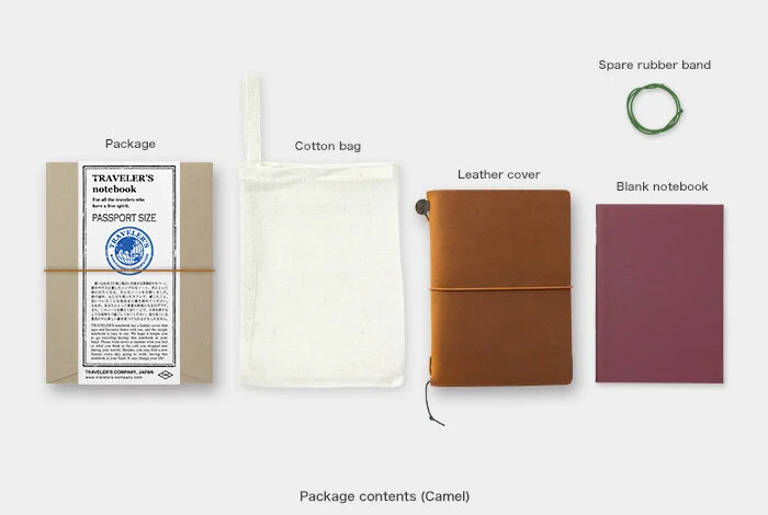 Traveler's Notebook Camel Passport Starter Kit