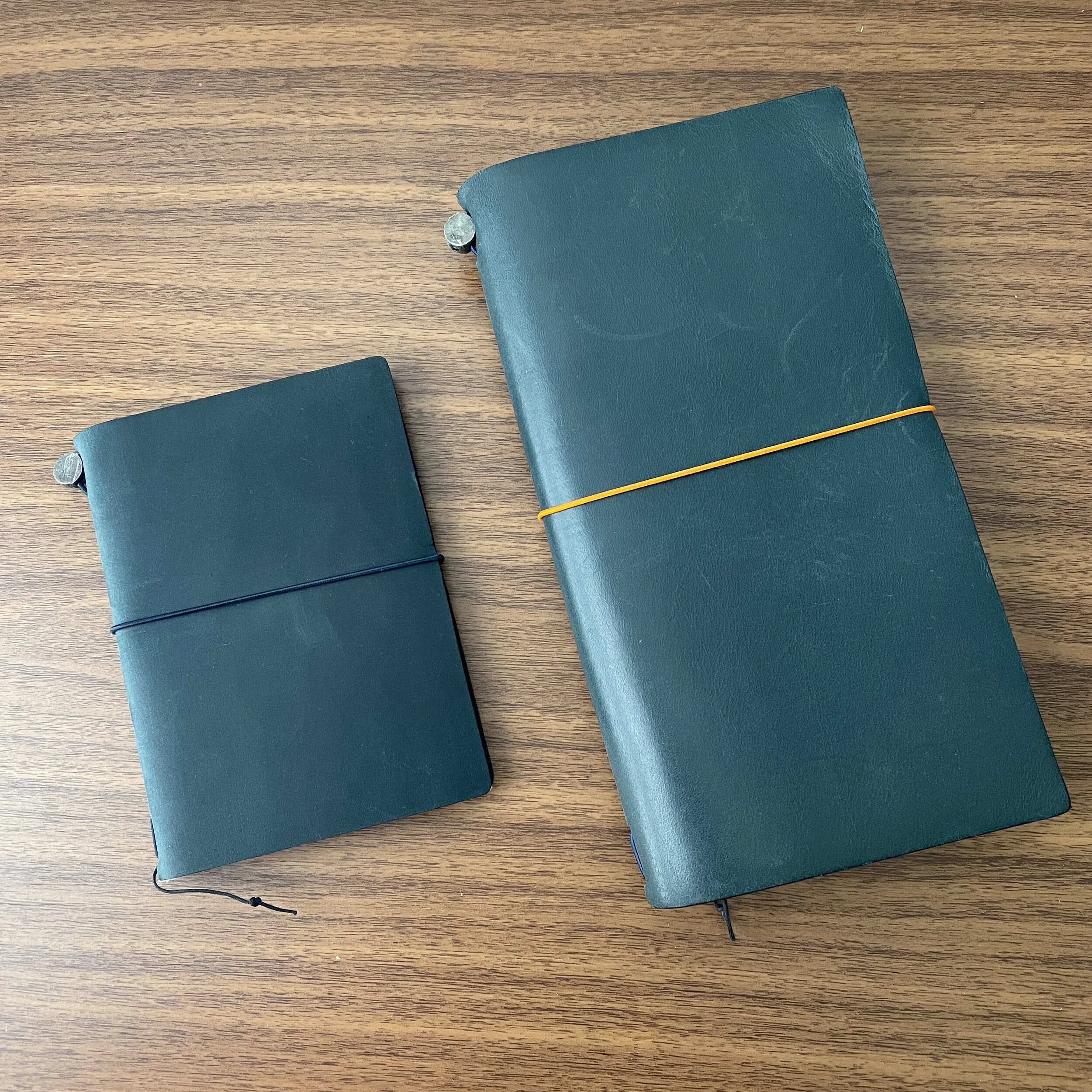 Traveler's Notebook Passport/Standard Size Comparison
