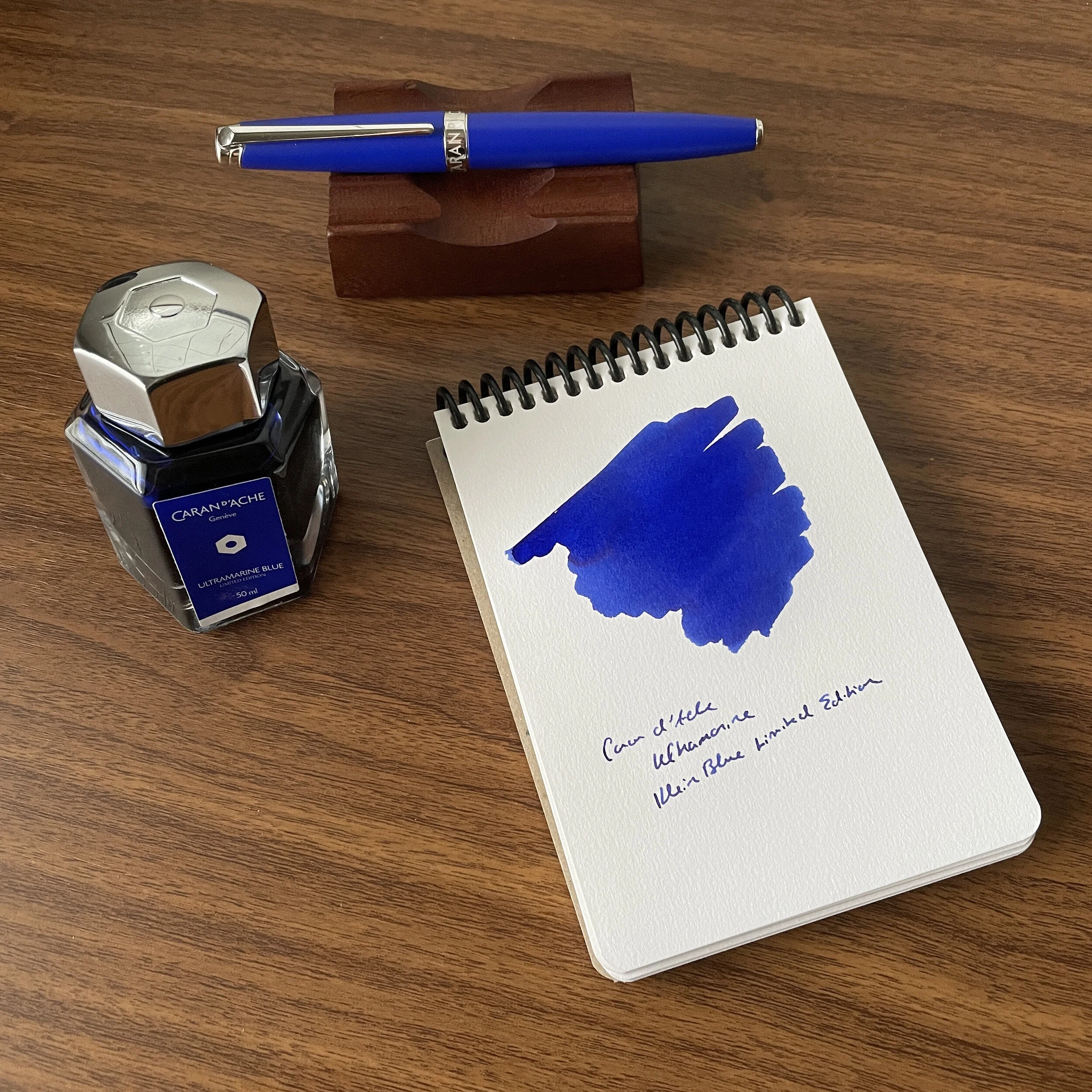 Introducing the Caran d'Ache Léman Fountain Pen (in "Klein Blue" Lacquer!) — The Gentleman Stationer