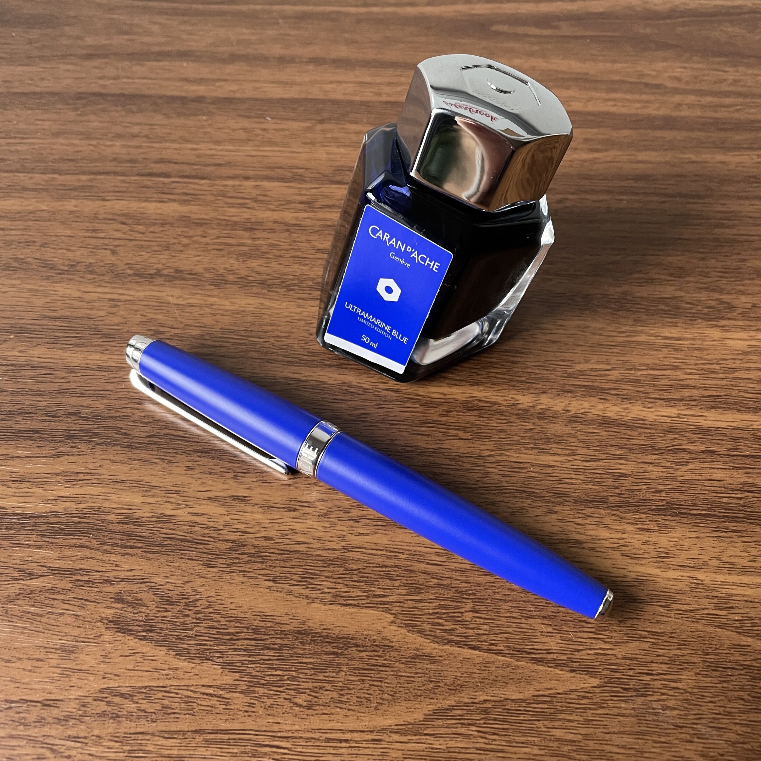 Introducing the Caran d'Ache Léman Fountain Pen (in Klein Blue Lacquer!)  — The Gentleman Stationer