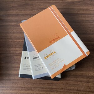 Rhodia A5 Hardcover Webnotebooks - Orange, Lined, Pen Place