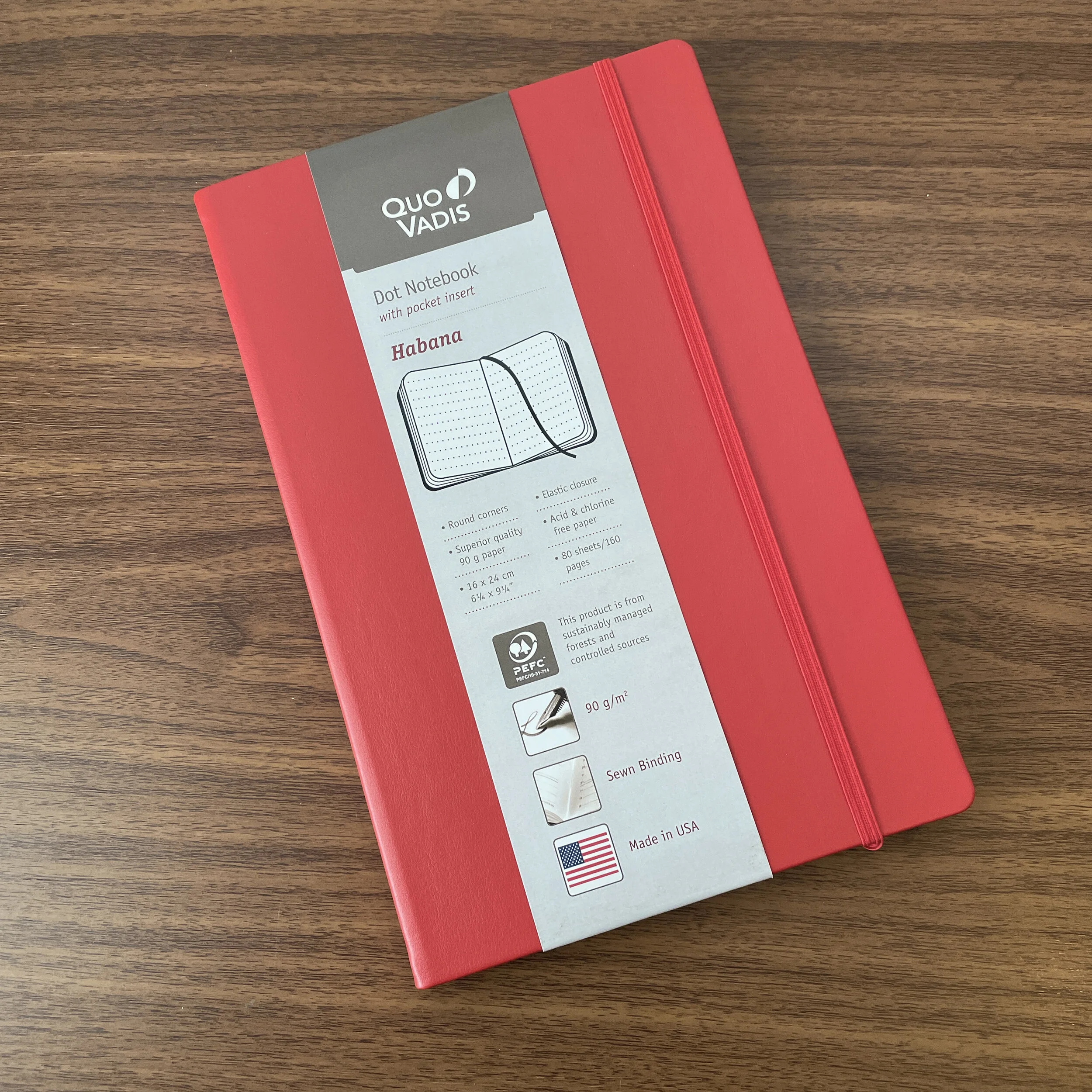 Quo Vadis Habana Notebook (Red)