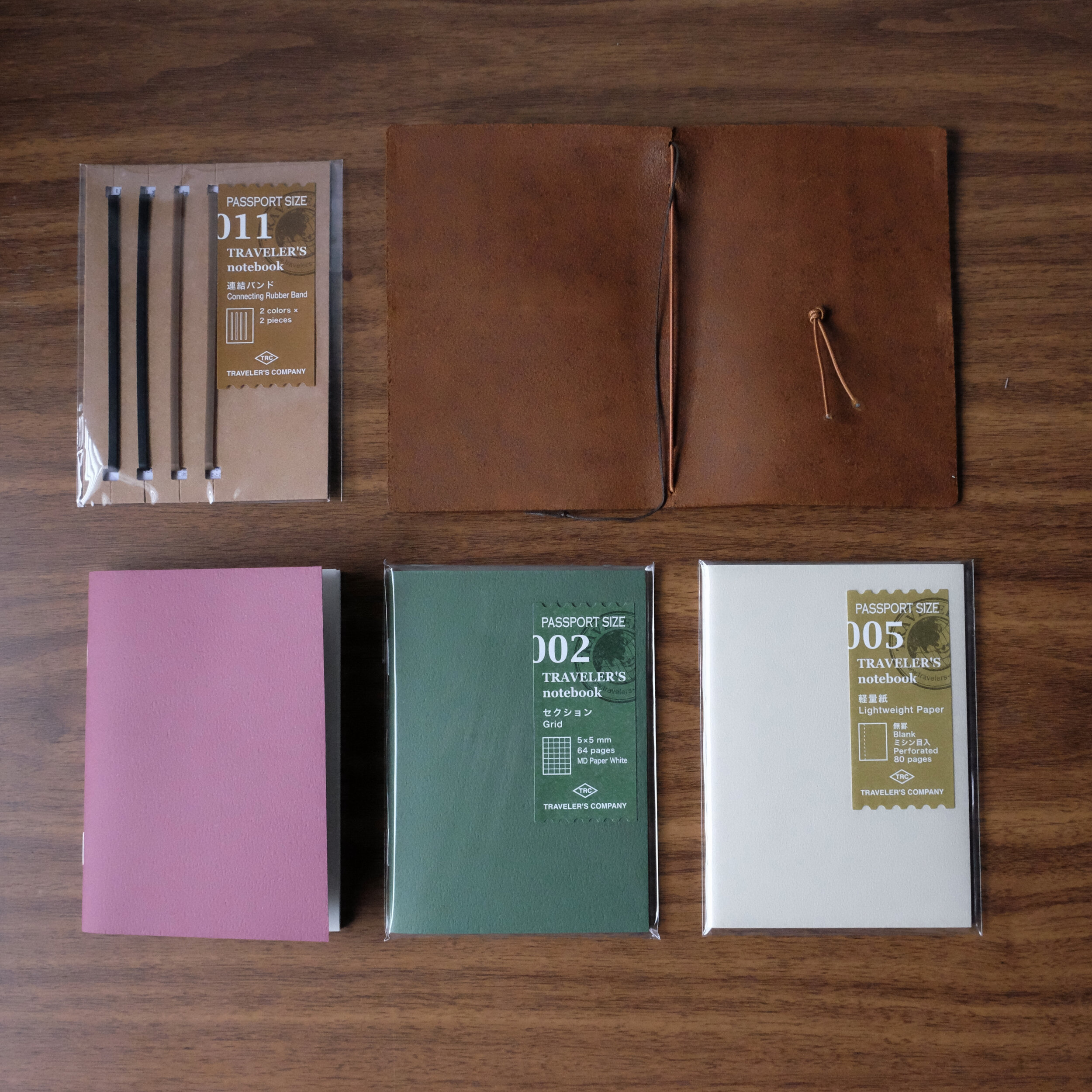Woodland Travelers Notebook Insert Set in Passport B7 