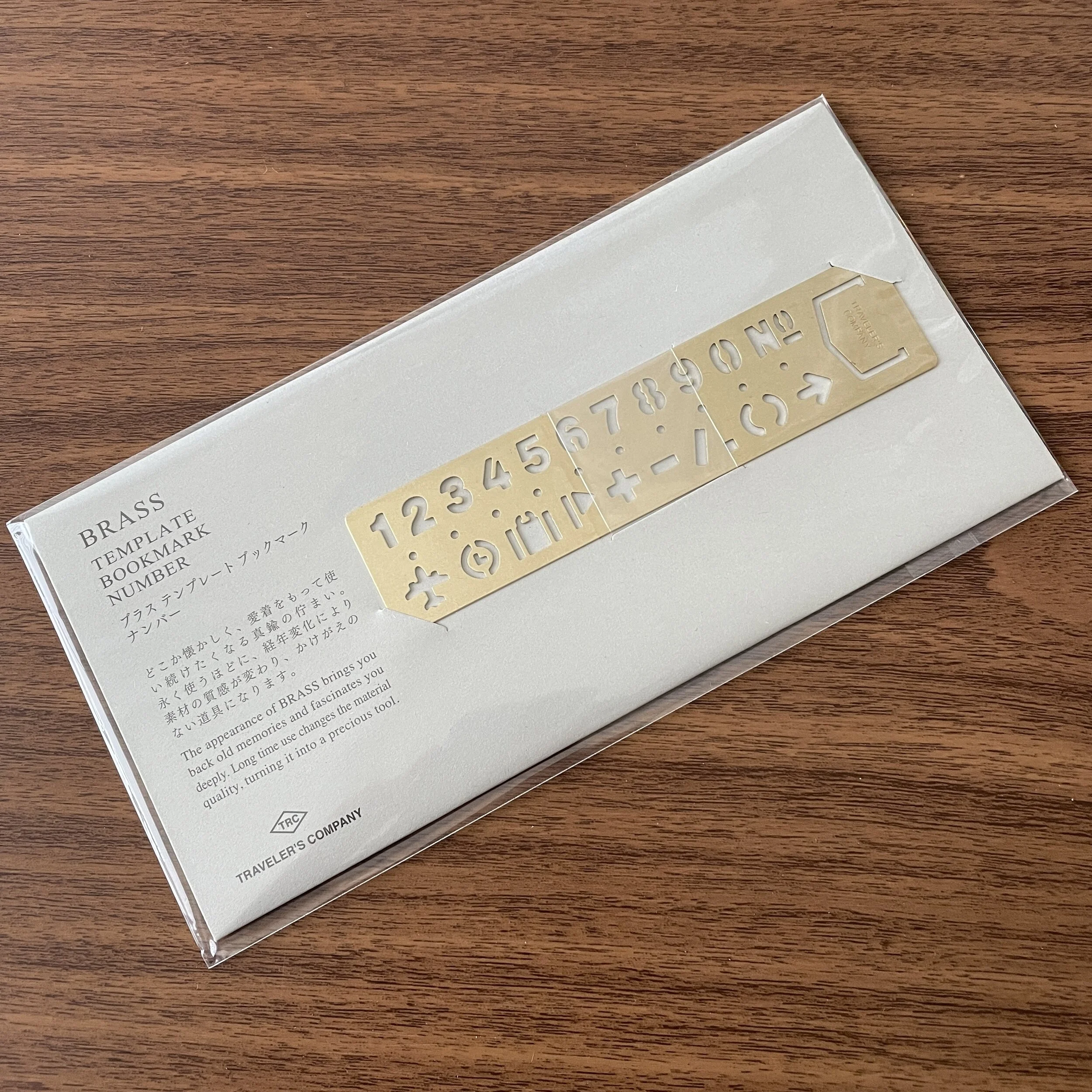 Traveler's Company Bookmark Template Numbers