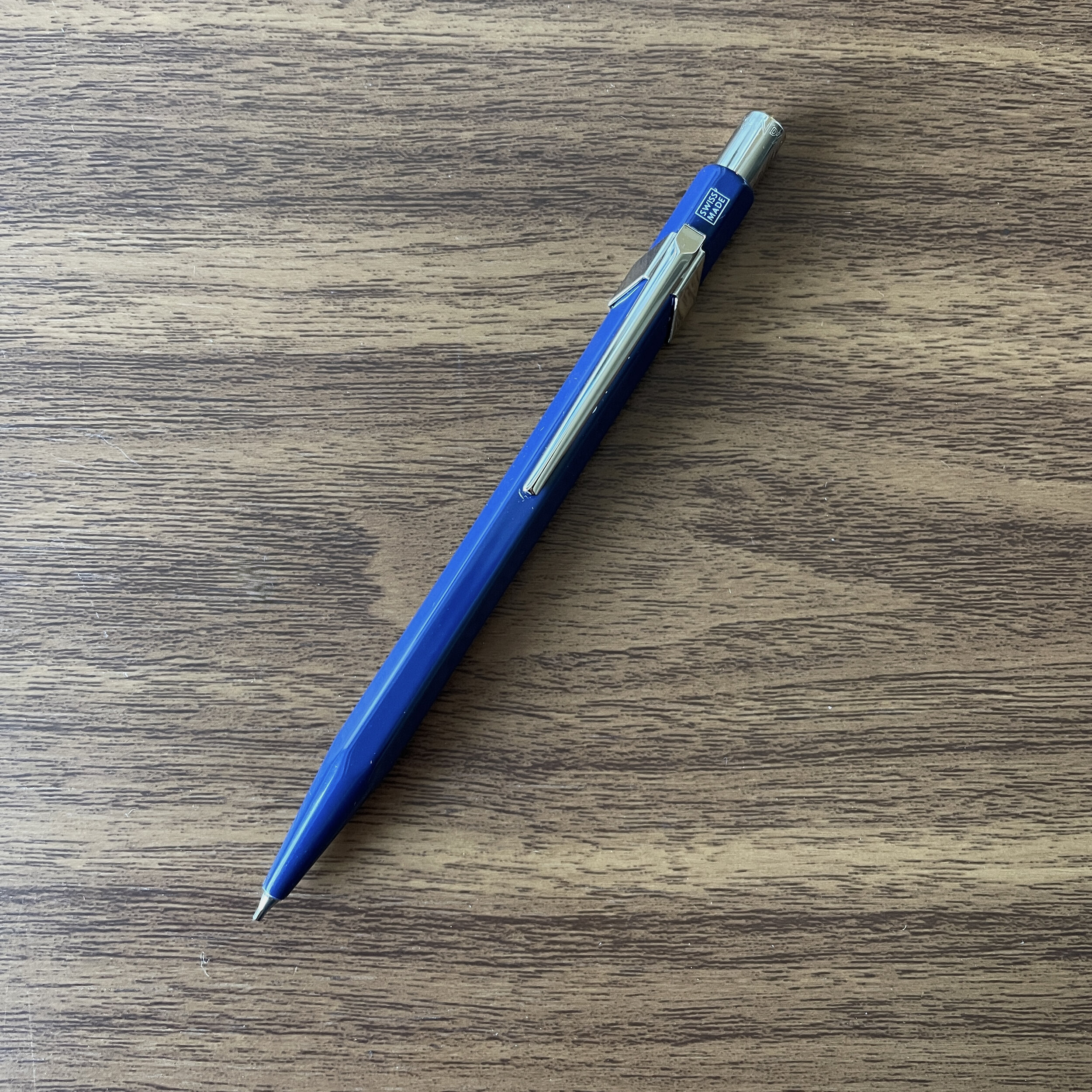 Caran dAche NEW CARAN?d' ACHE 844 Metal Mechanical Pencil 0 7mm Sapphire Blue 