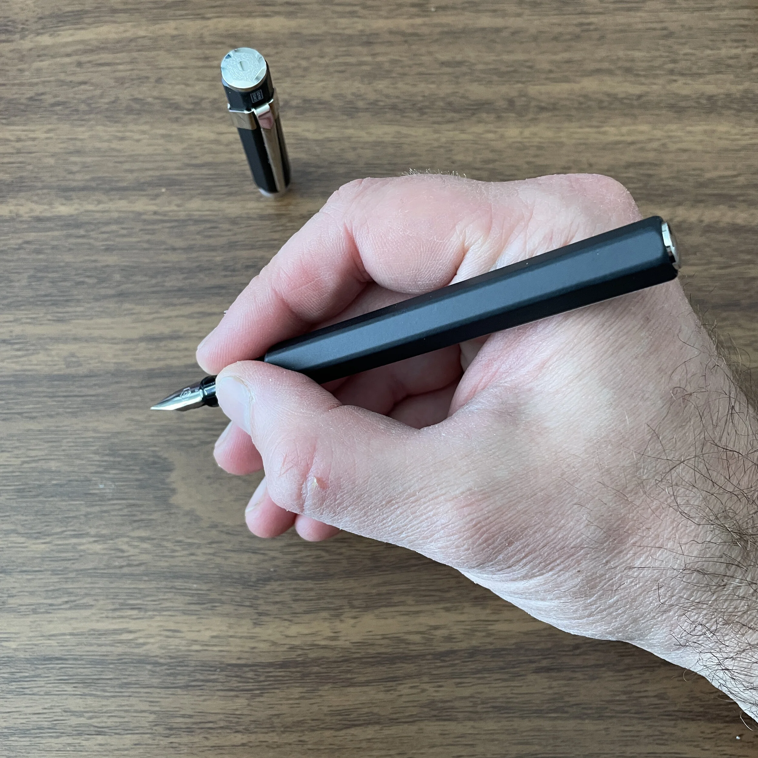 Caran d'Ache 849 Fountain Pen In-Hand