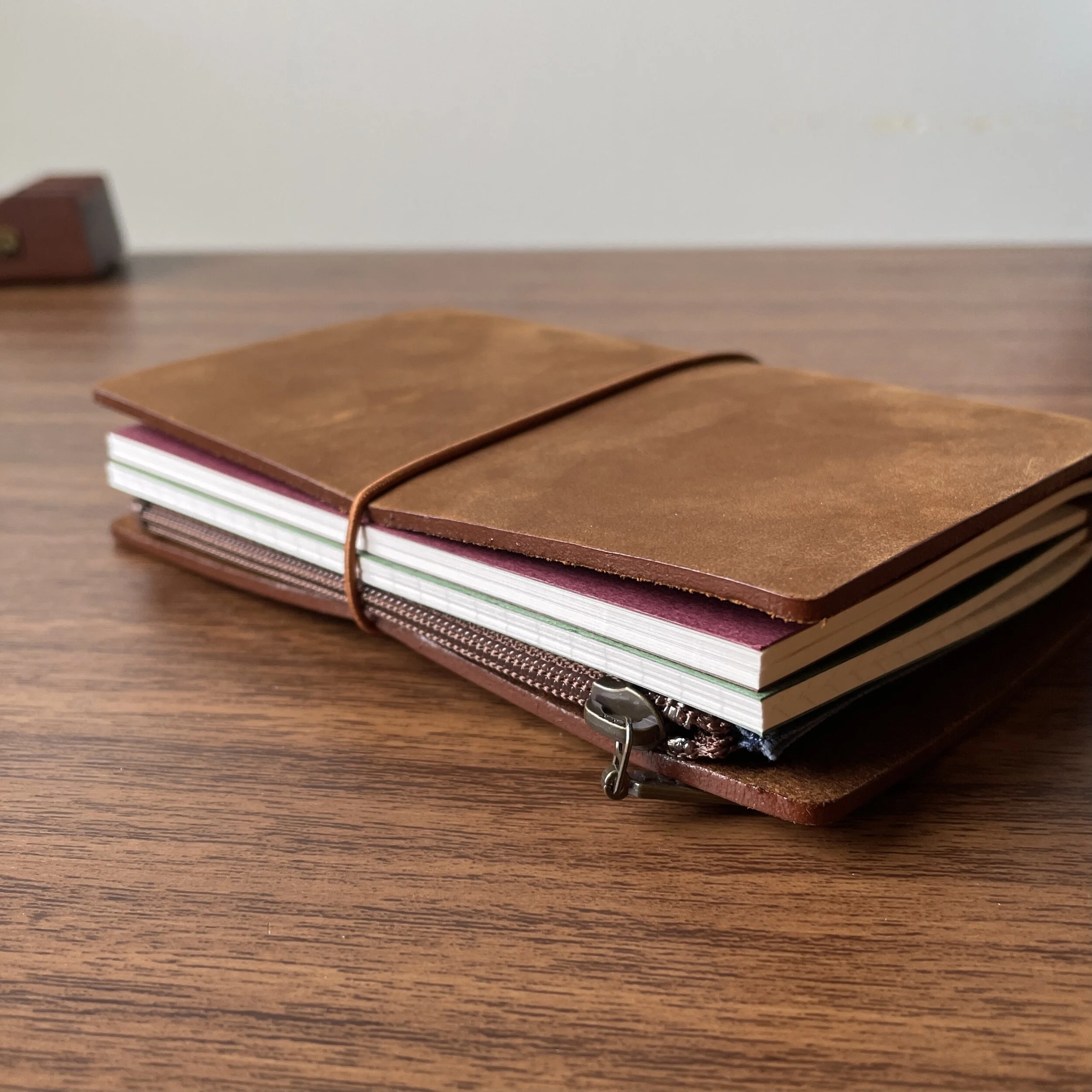 thumbnail image 2 of TRAVELER'S Factory Cotton Zipper Case – Perfect For Regular & Passport Size Notebooks (July 2024 Release) 2 of 6
