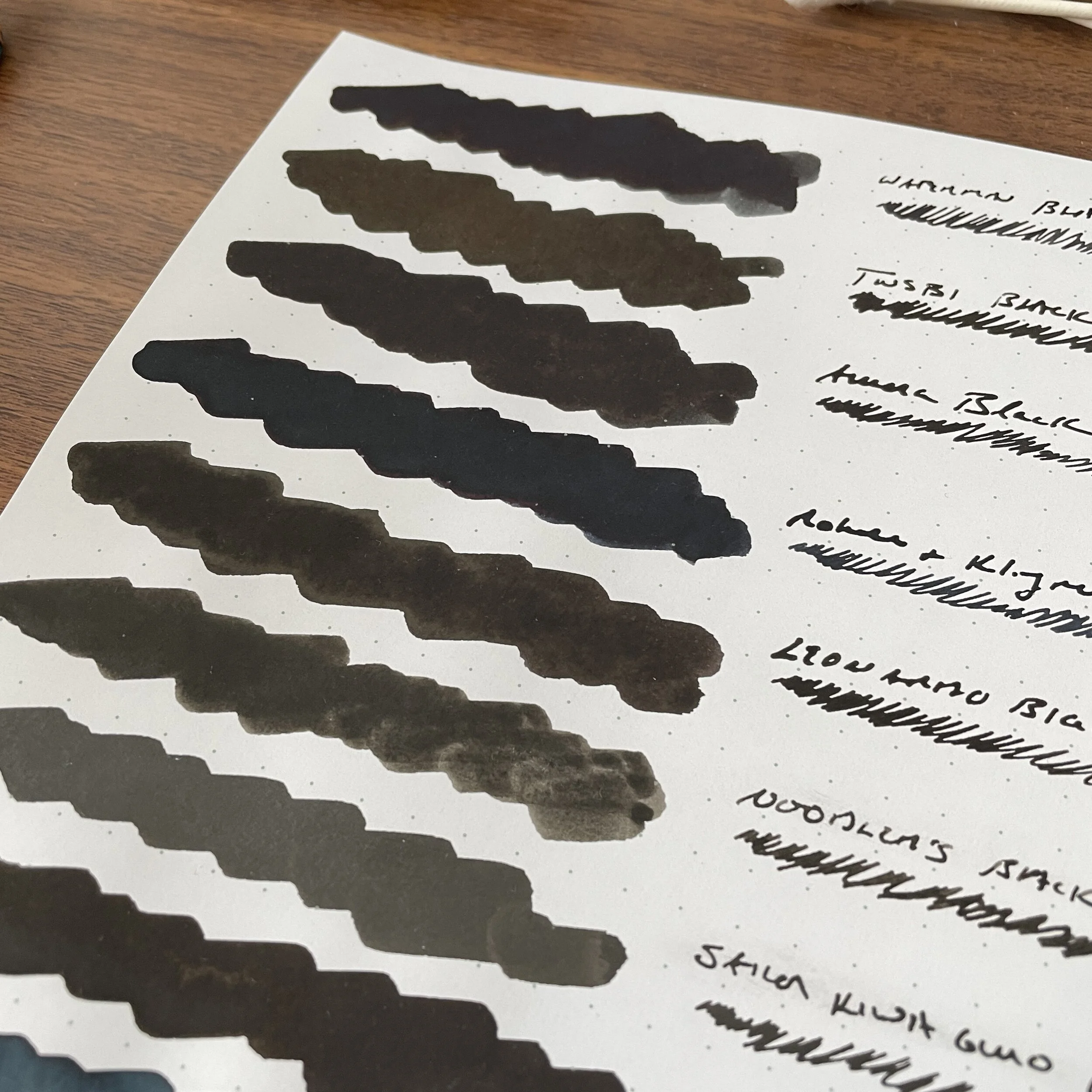 Write Notepads paper handles ink swabs beautifully, with no feathering or bleedthrough whatsoever!