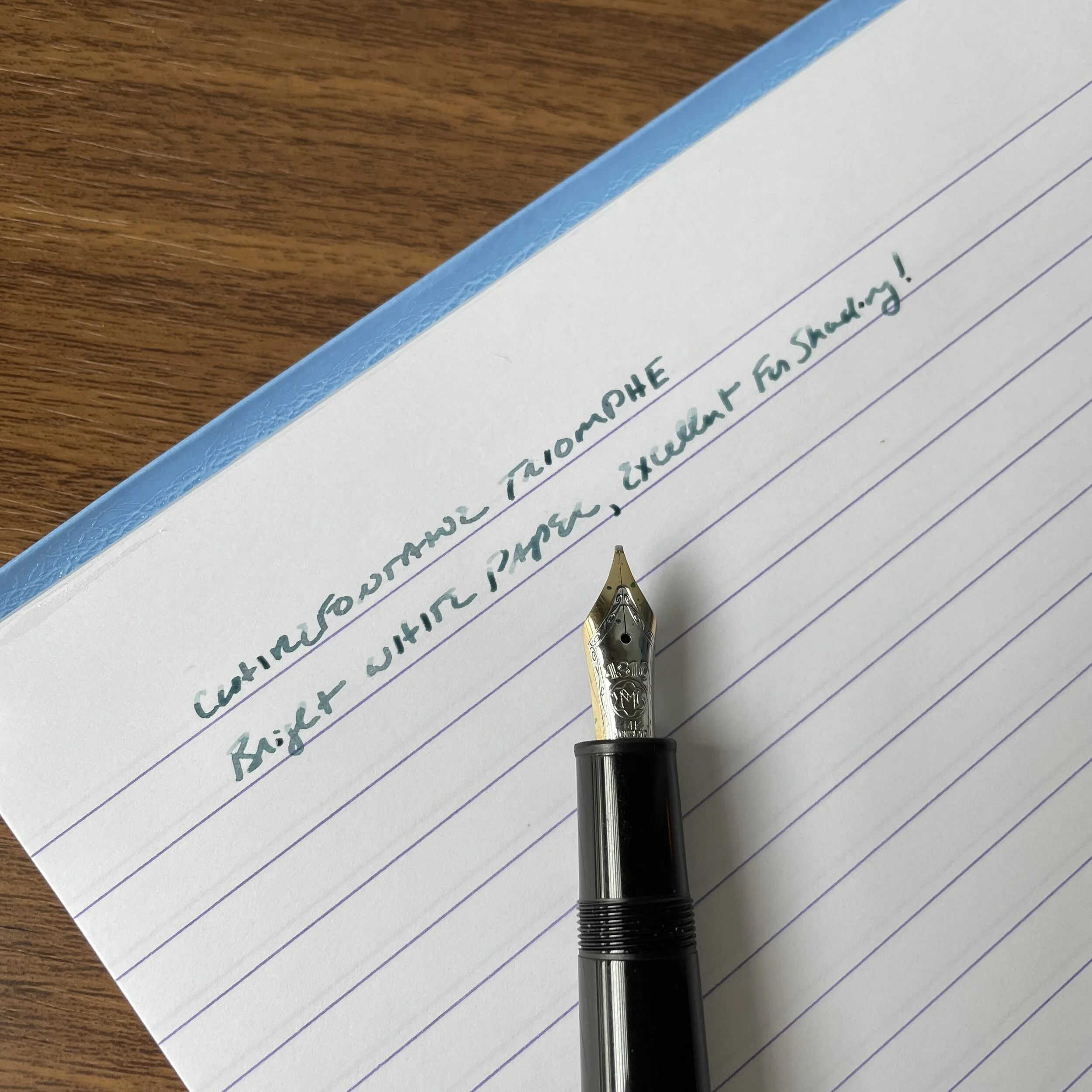 Clairefontaine Triomphe Shading Writing Sample