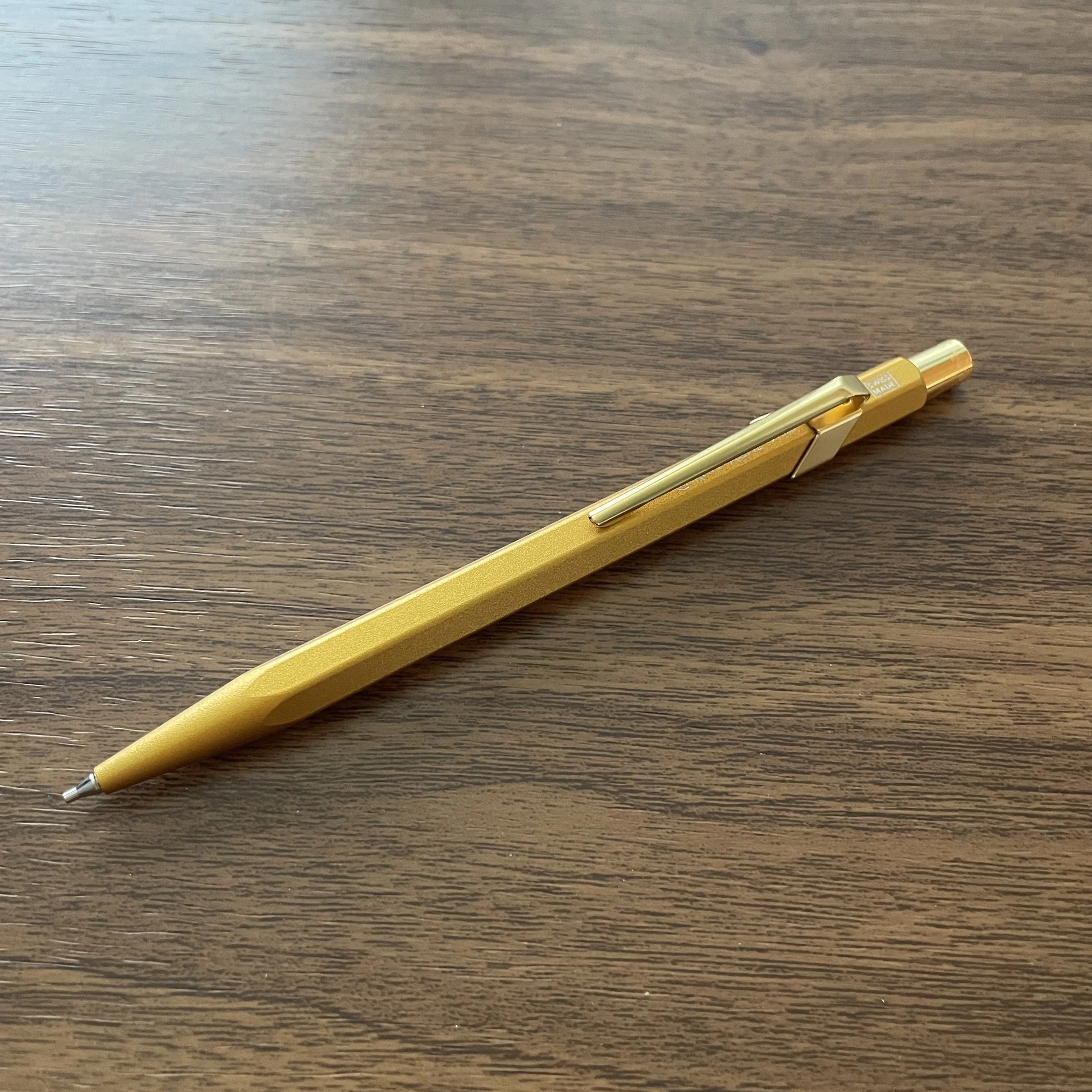 Caran d'Ache 849 Gold Bar .7mm Mechanical Pencil