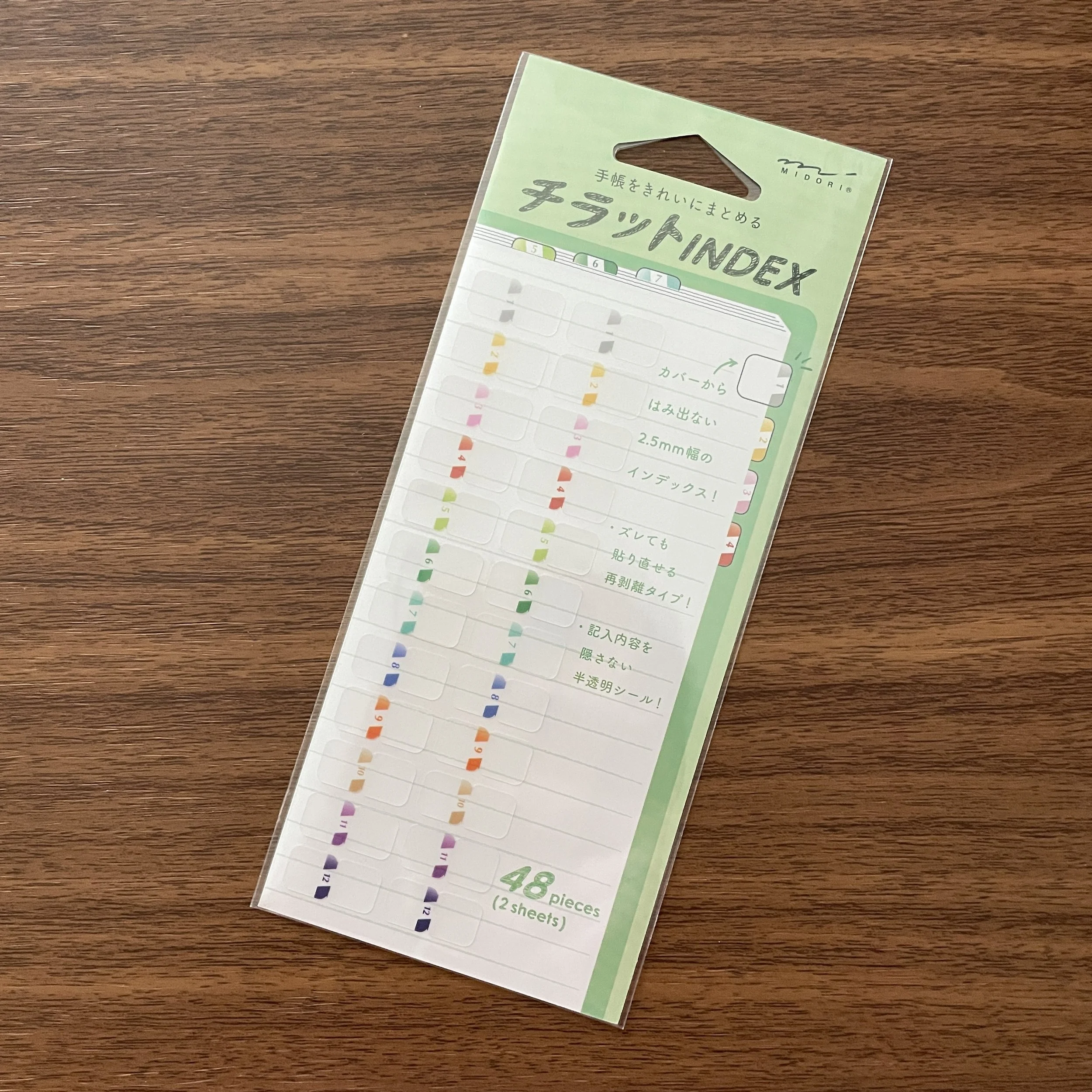 Midori Notebook Tabs (Numbers Small)