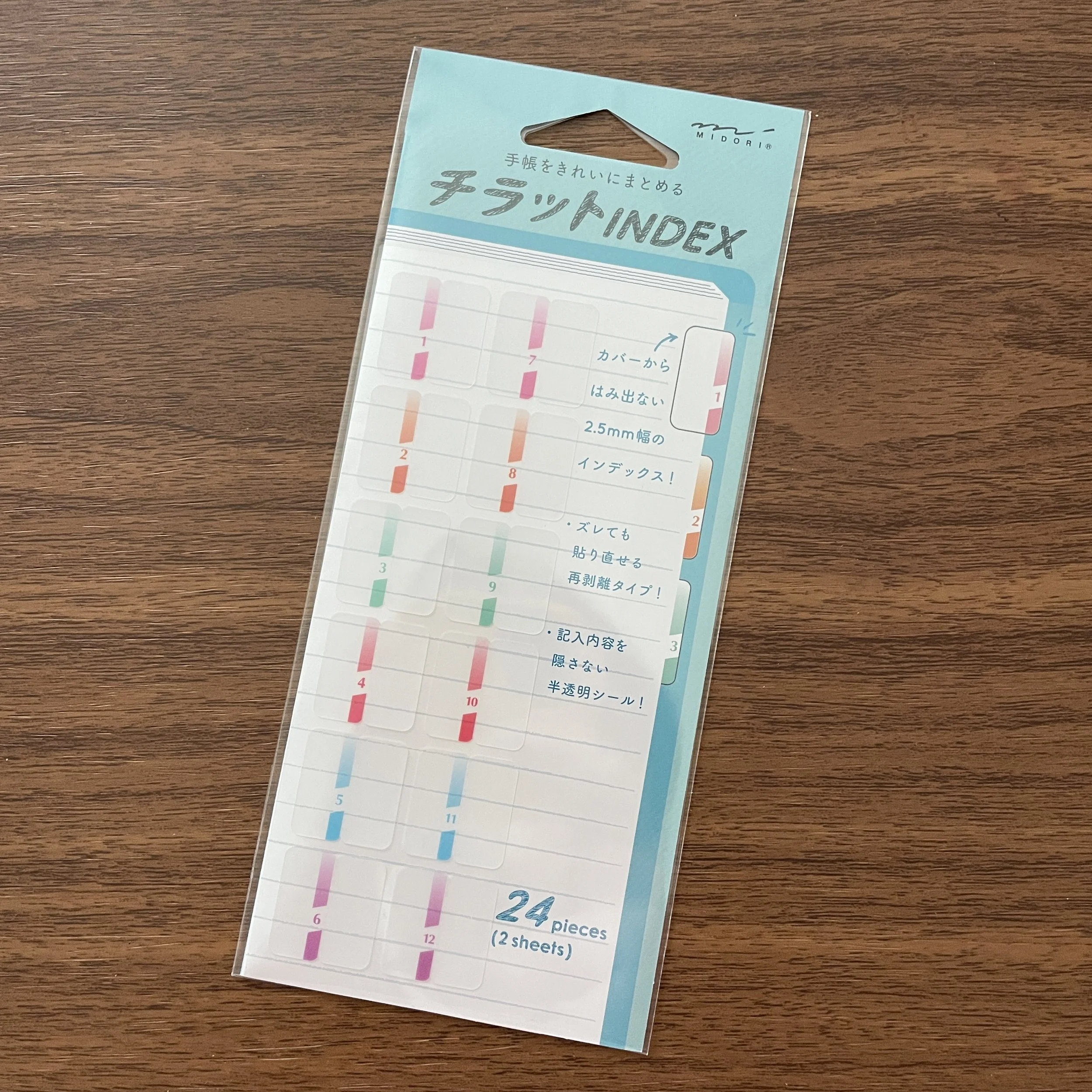 Midori Notebook Tabs (Numbers Large)