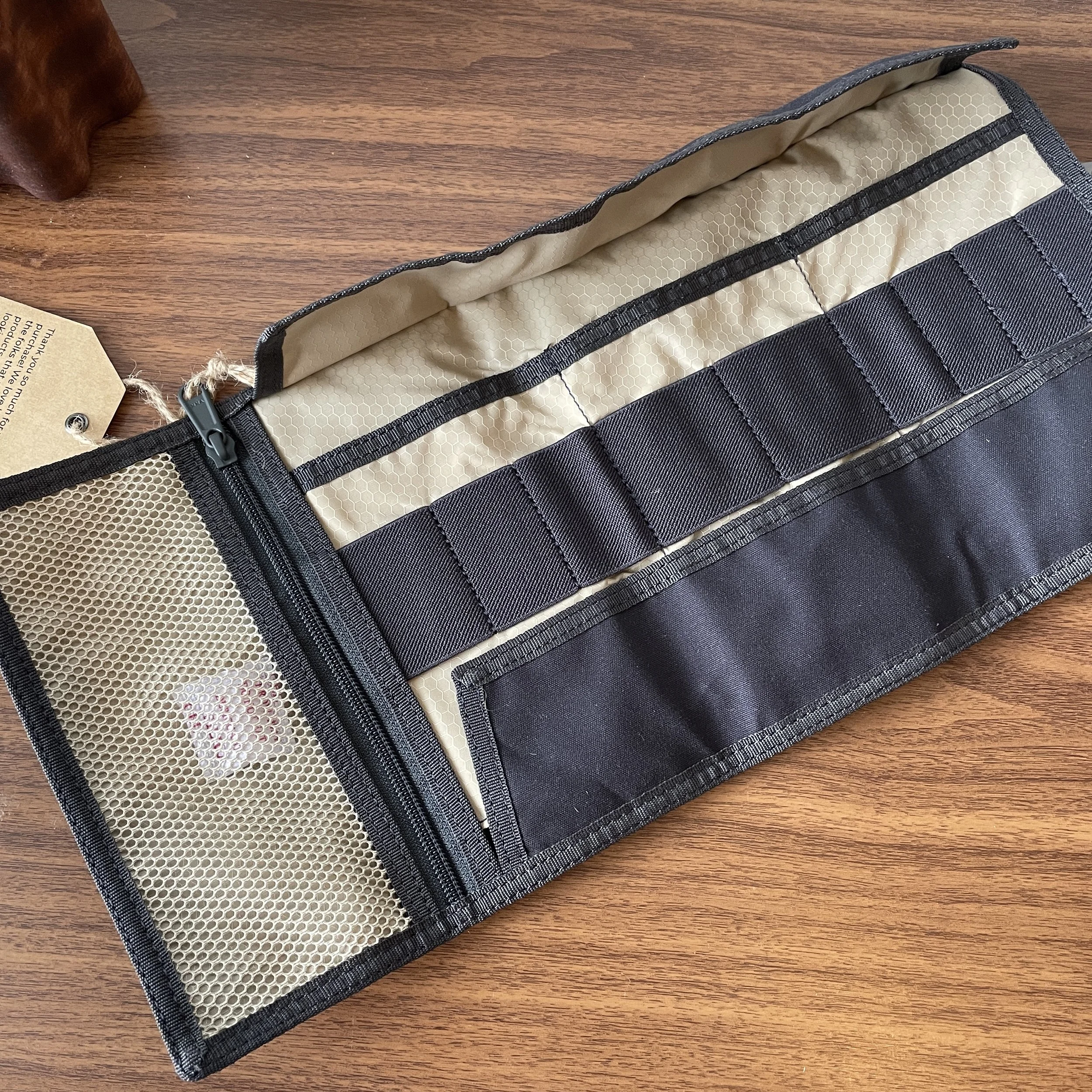 Lochby Tool Roll Charcoal Interior