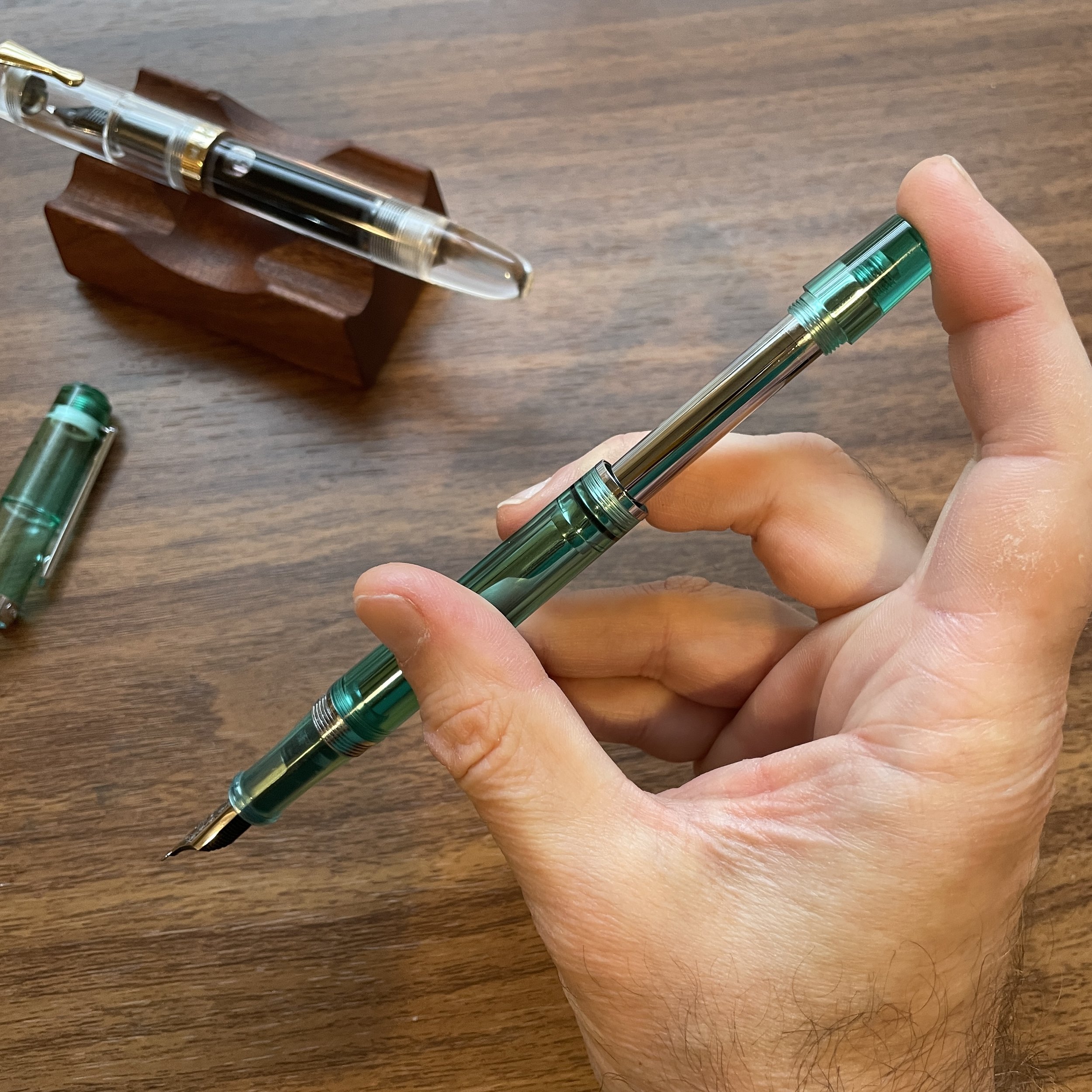 Vacuum-Filling Fountain Pen Fine Nib Acrylic Large-Capacity Inking