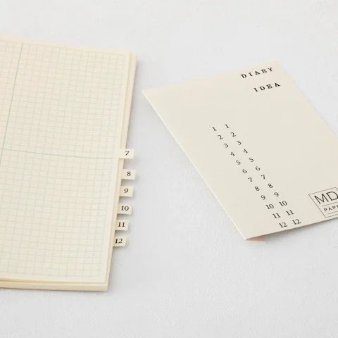 Midori MD A5 Journal Grid-Block Stickers