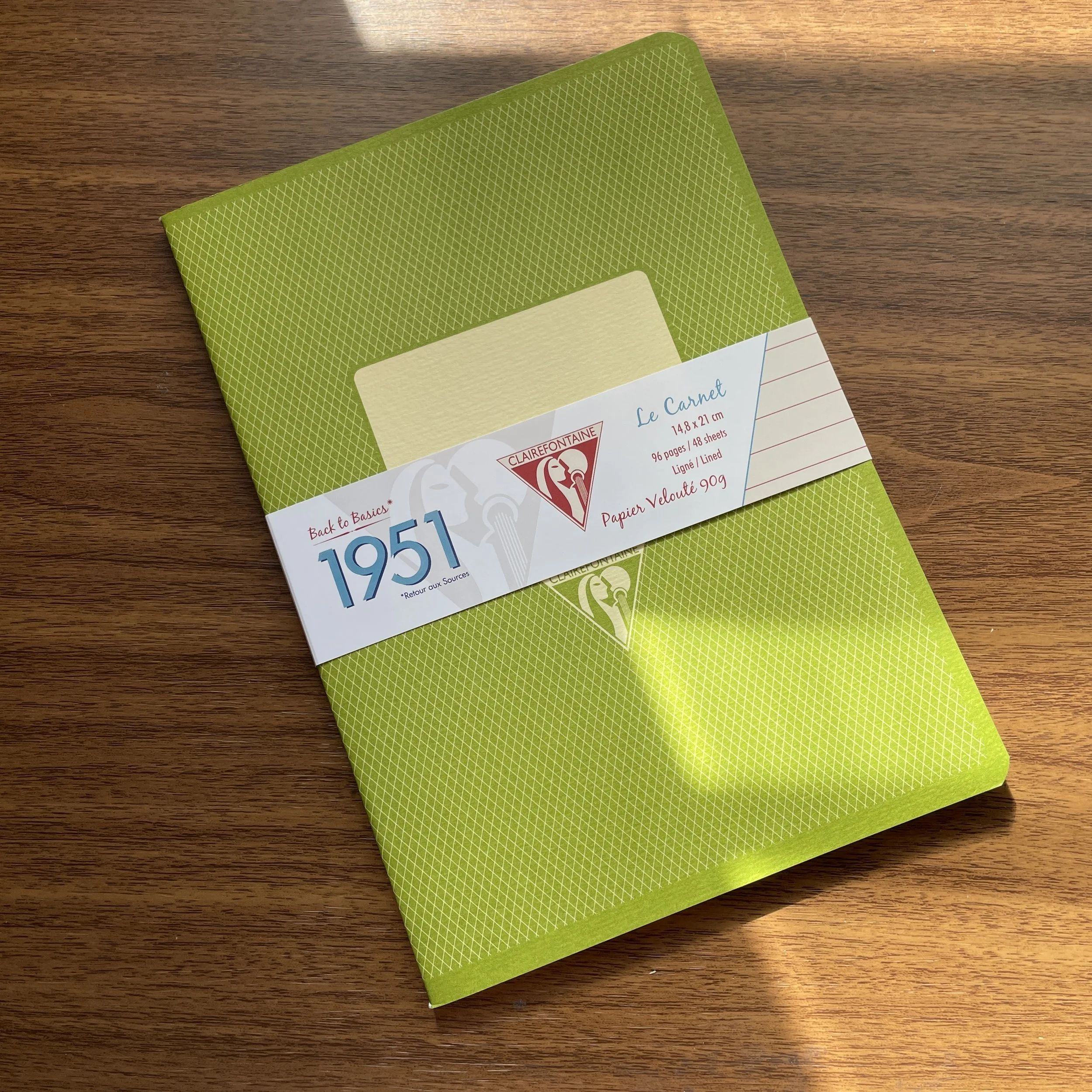 Clairefontaine 1951 Staplebound Green